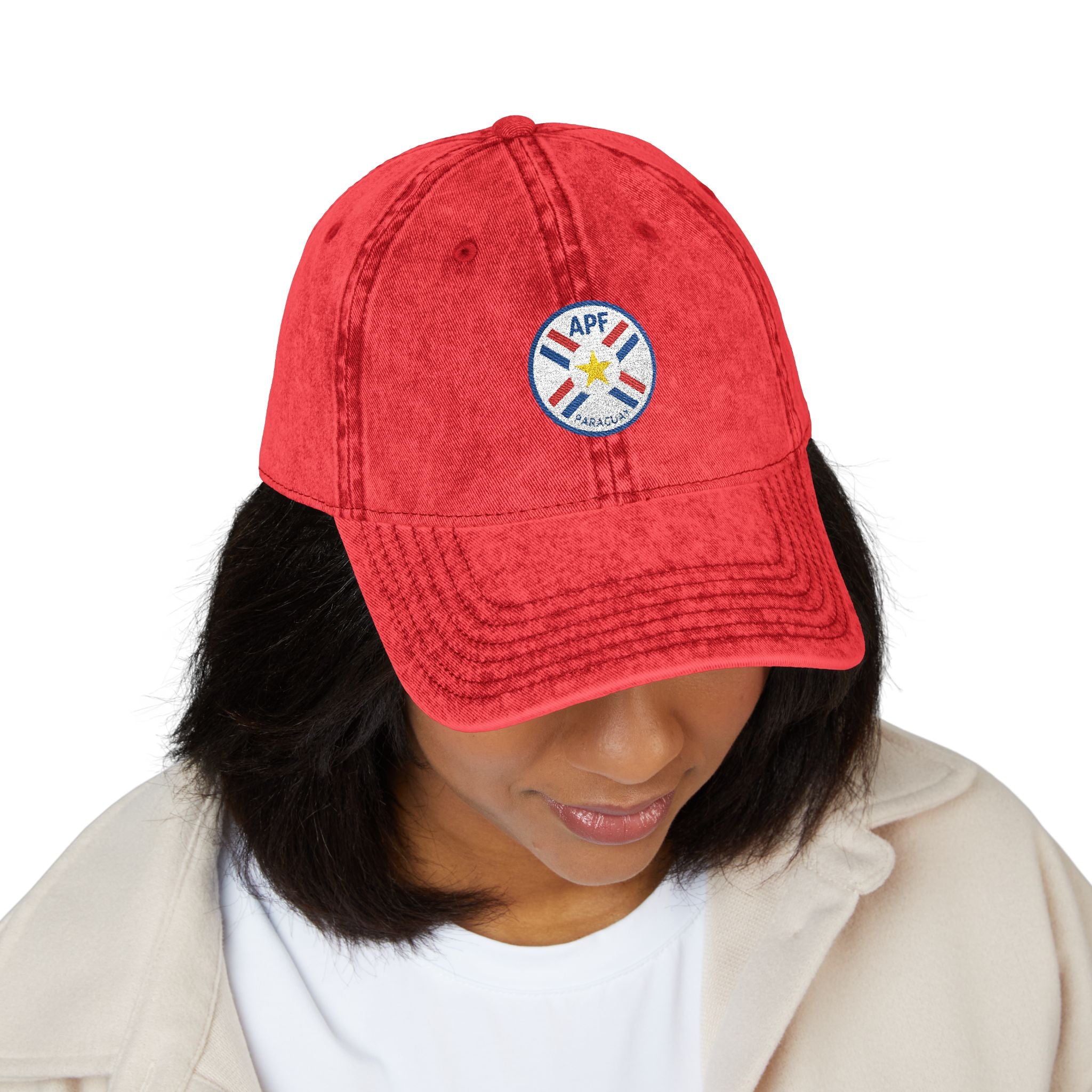 PARAGUAY · FIFA World Cup 2026 Vintage Cap | Embroidered Fan Hat | Soccer Supporter Accessory