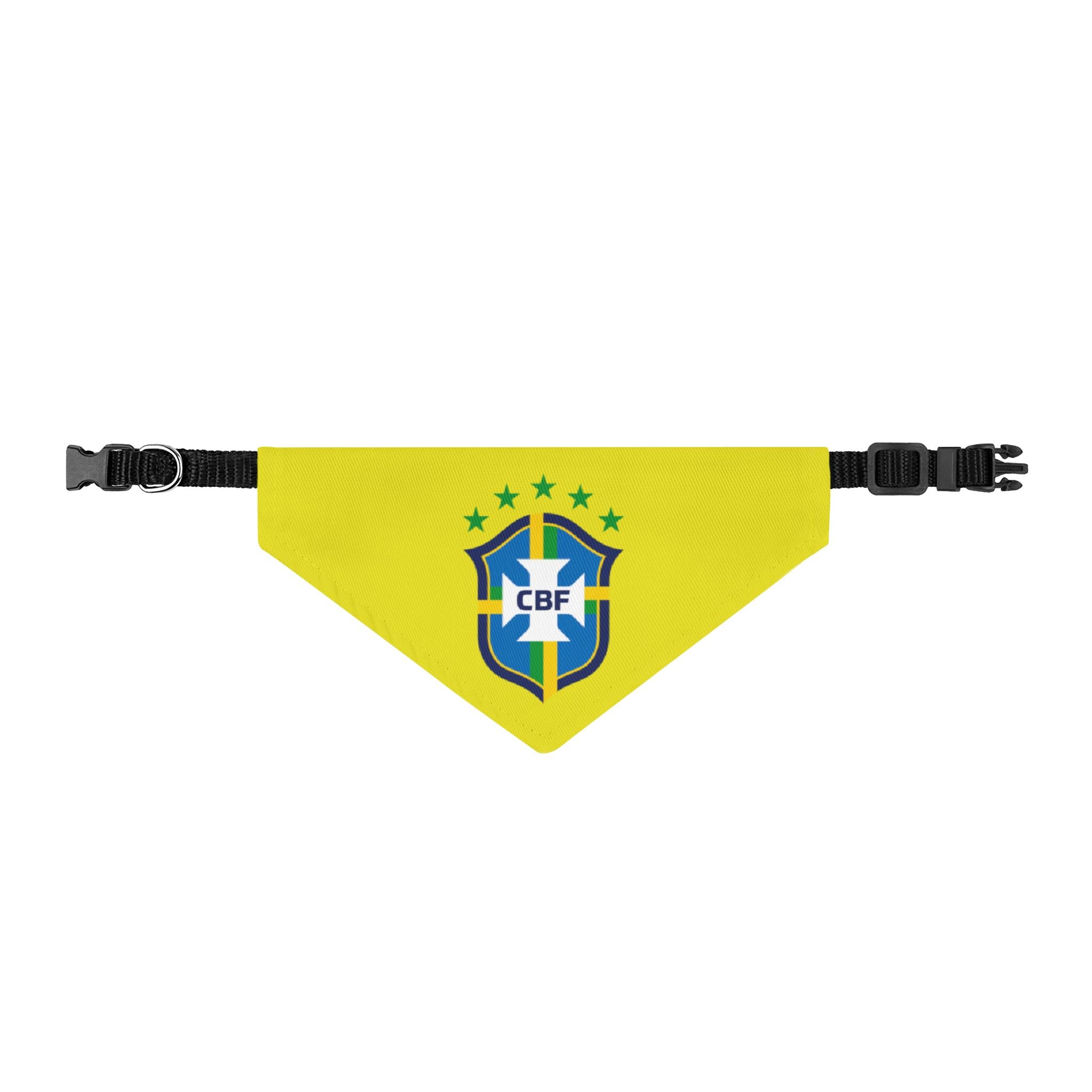 BRAZIL Soccer Pet Bandana – Clip-On Dog & Cat Accessory | World Cup 2026 Fan Gift