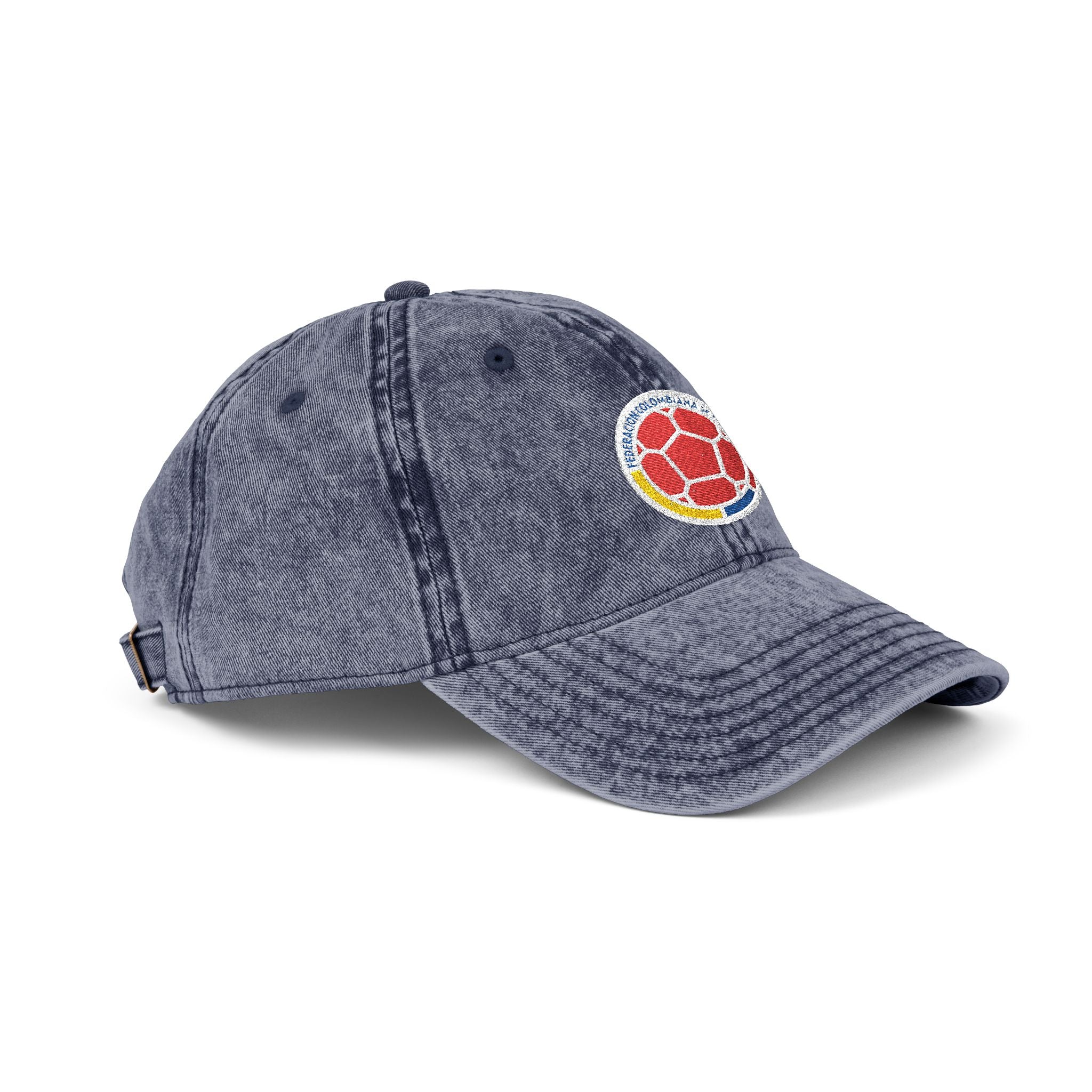 COLOMBIA World Cup 2026 Vintage Baseball Cap – Embroidered Soccer Crest | Washed Dad Hat