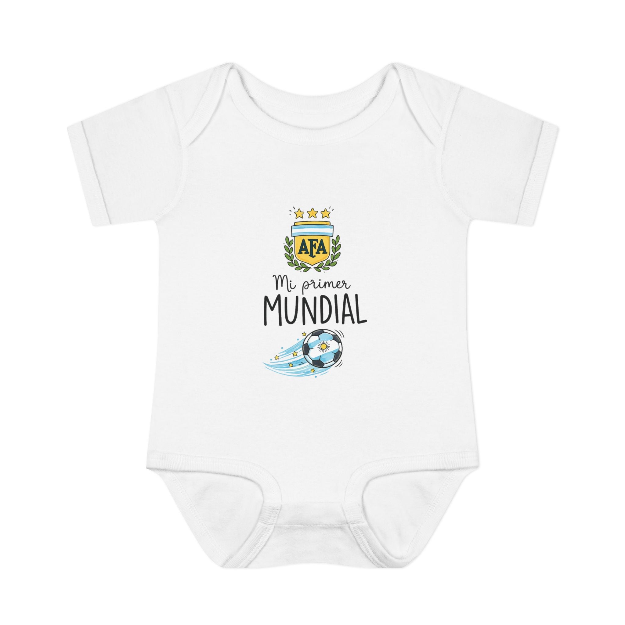 ARGENTINA Baby Onesie "Mi Primer Mundial" – World Cup 2026 Infant Bodysuit | Soccer Baby Gift