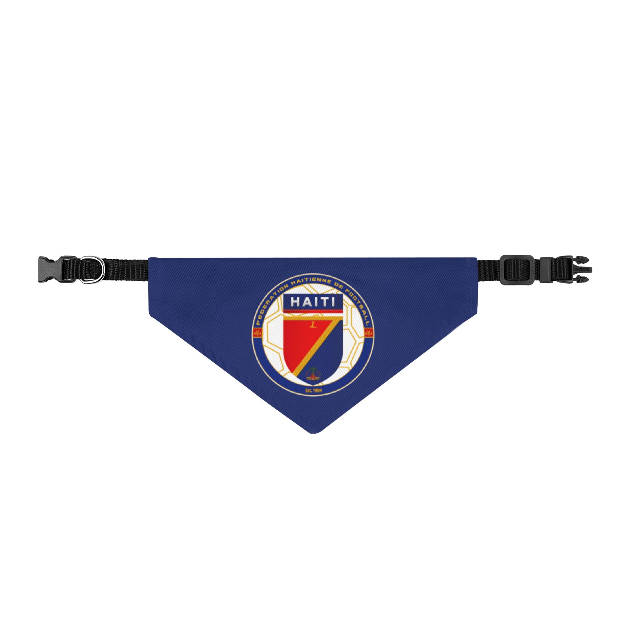 HAITI Soccer Pet Bandana – Clip-On Dog & Cat Accessory | World Cup 2026 Fan Gift