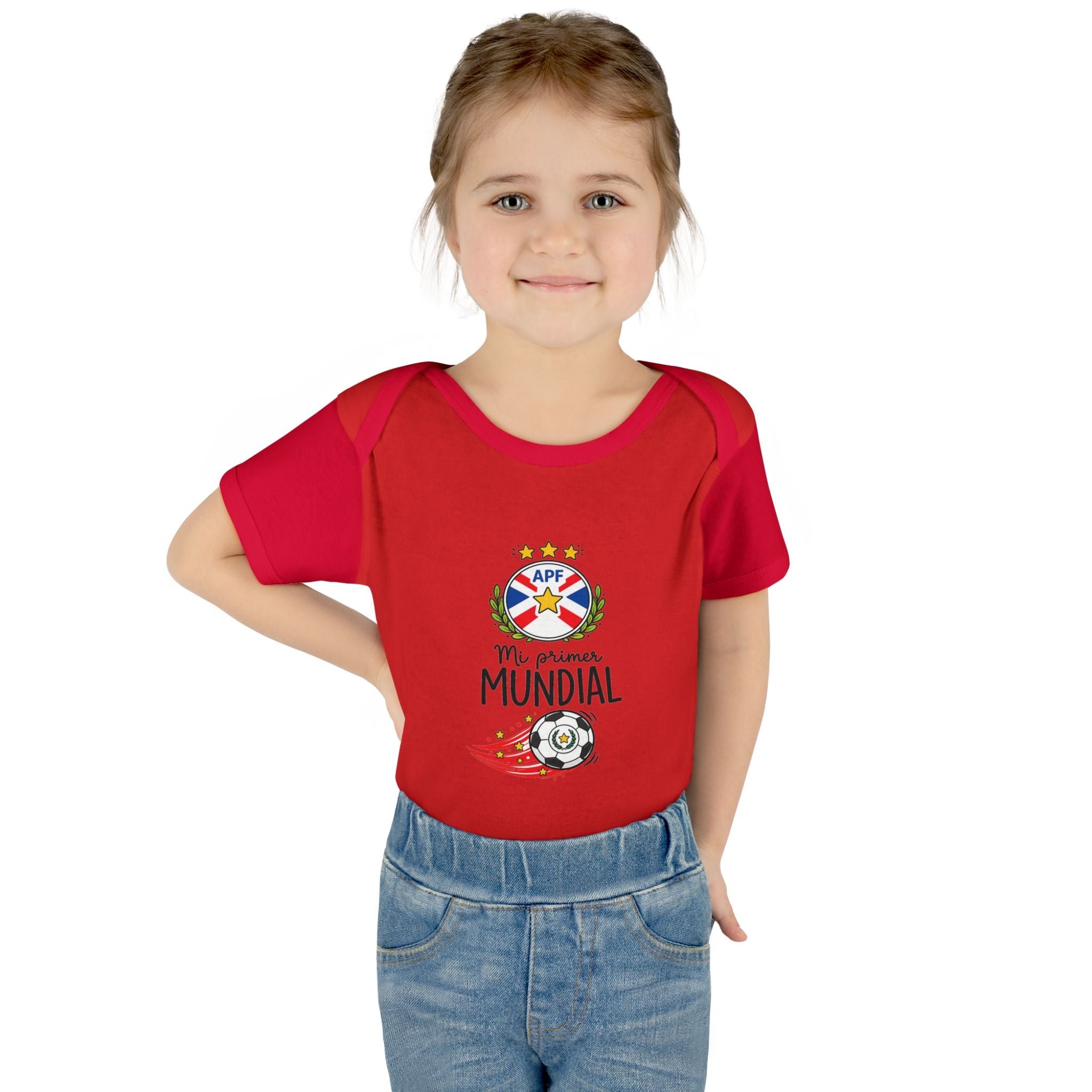 PARAGUAY Baby Onesie "Mi Primer Mundial" – World Cup 2026 Infant Bodysuit | Soccer Baby Gift