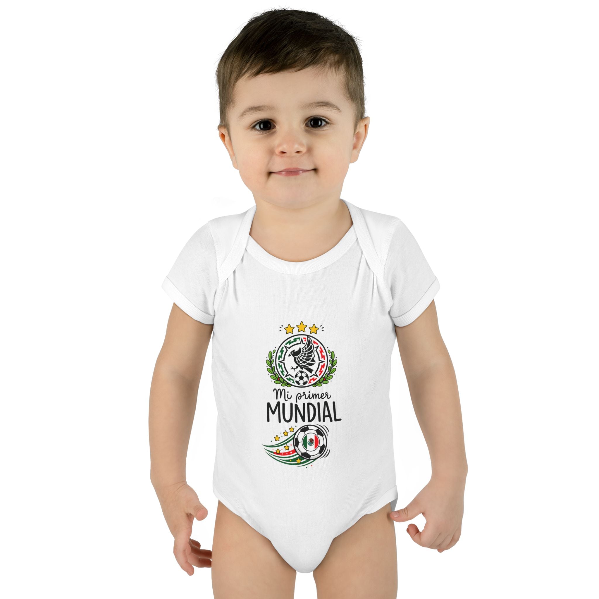 MEXICO Baby Onesie "Mi Primer Mundial" – World Cup 2026 Infant Bodysuit | Soccer Baby Gift