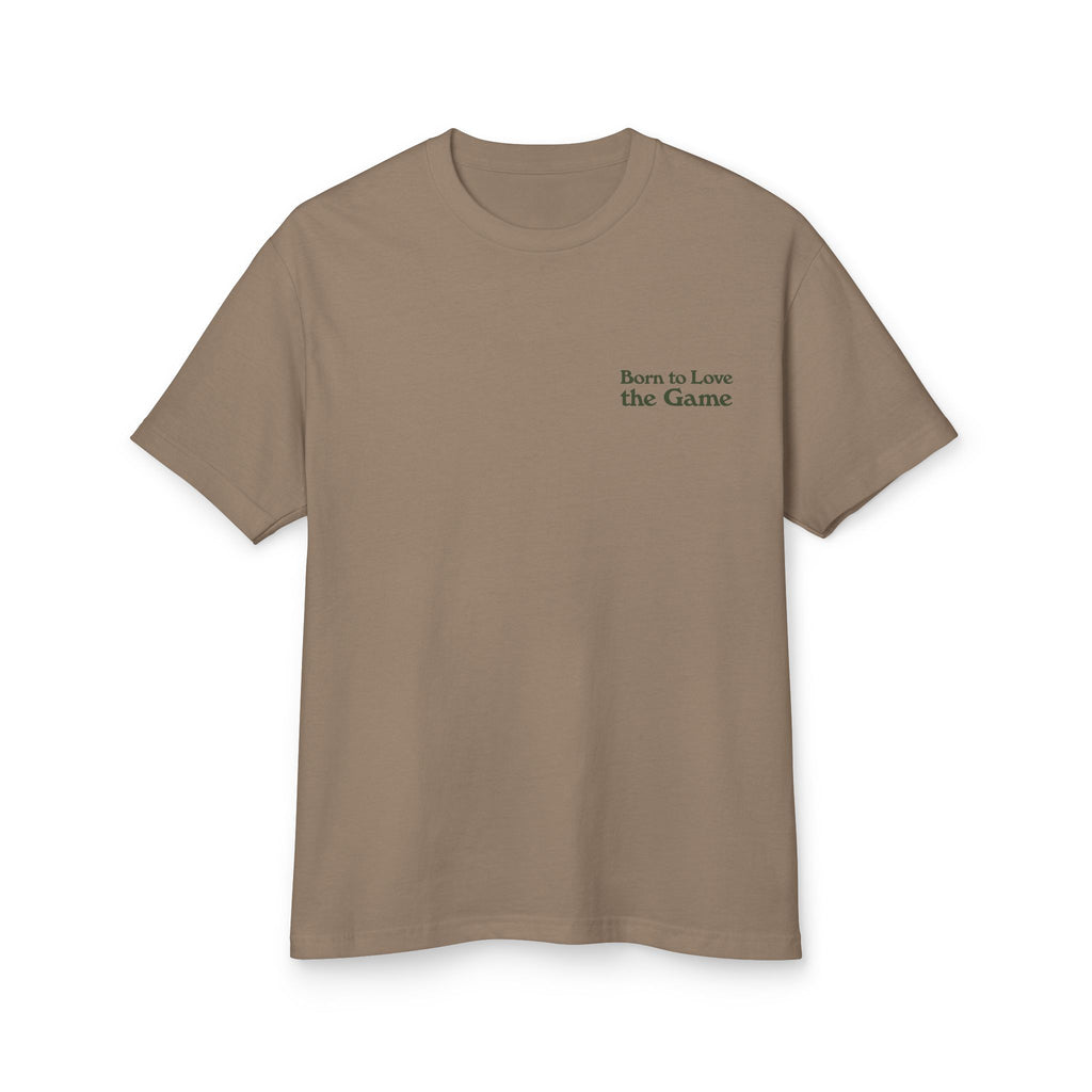 Unisex Born to Love the Game — Football Soccer Tee |  Football Pitch Graphic Shirt (Premium quality)