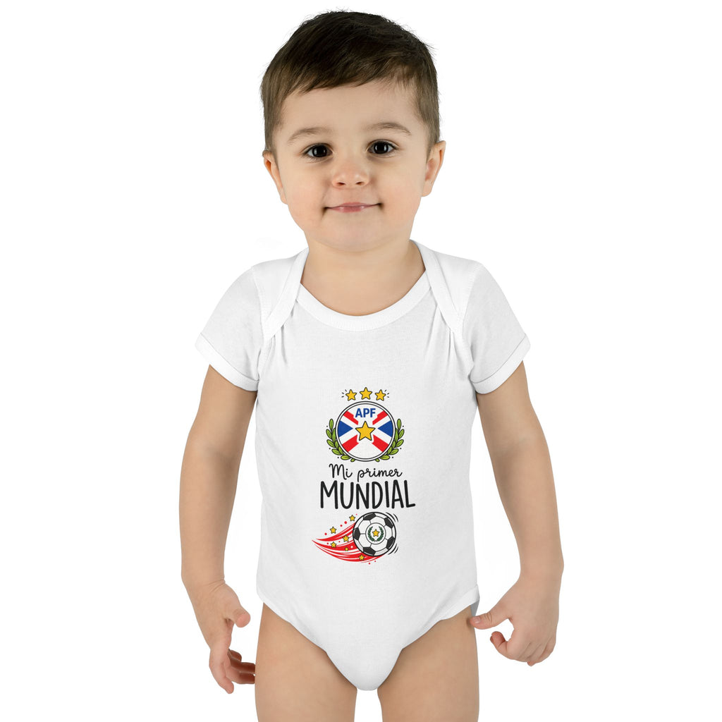 PARAGUAY Baby Onesie "Mi Primer Mundial" – World Cup 2026 Infant Bodysuit | Soccer Baby Gift