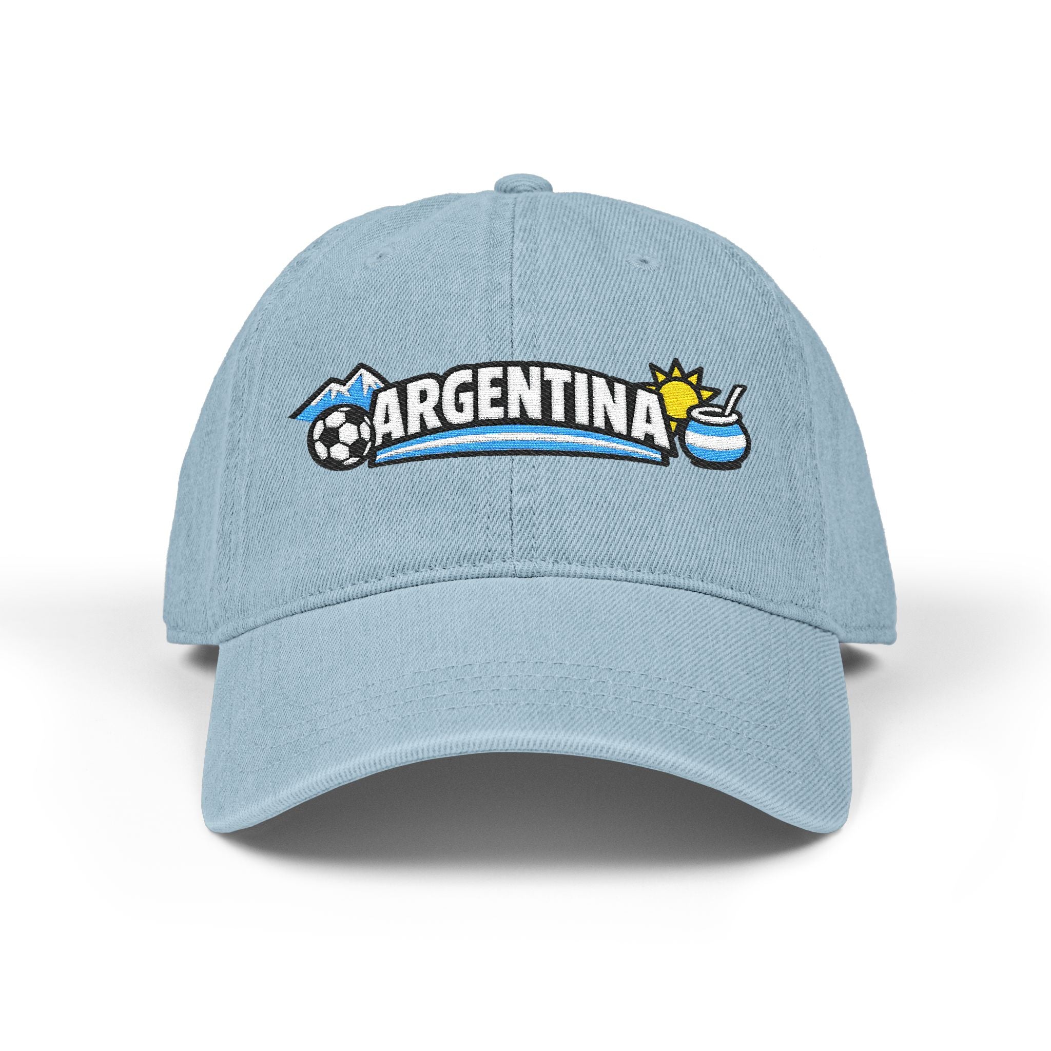 Argentina World Cup 2026 Embroidered Denim Hat – Soccer Fan Gift