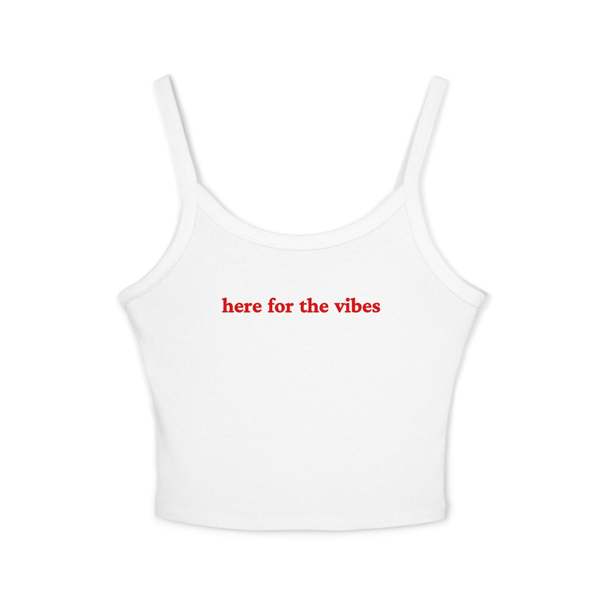 Here for the vibes Crop Tank | Football Girl Aesthetic | World Cup 2026