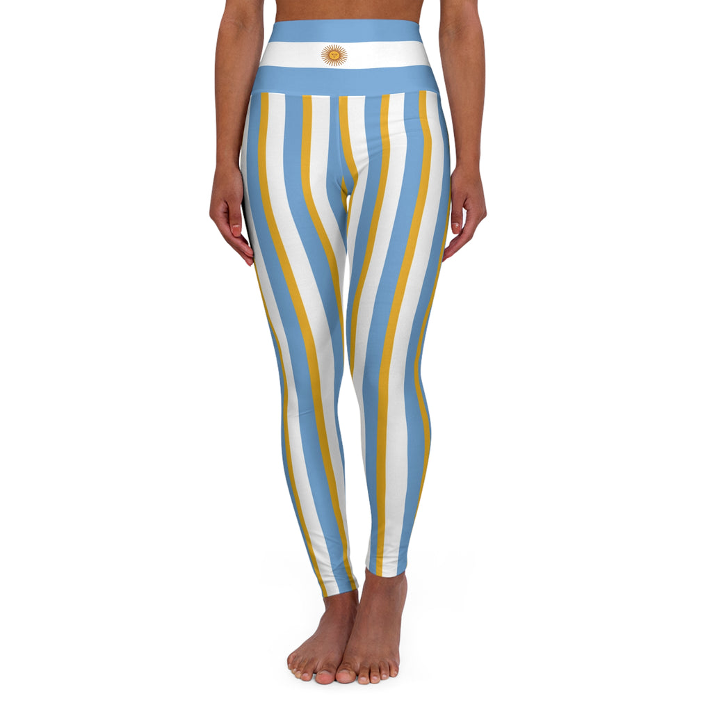 Argentina · FIFA World Cup 2026 High-Waisted Leggings | National Flag Yoga Pants | Soccer Fan Activewear