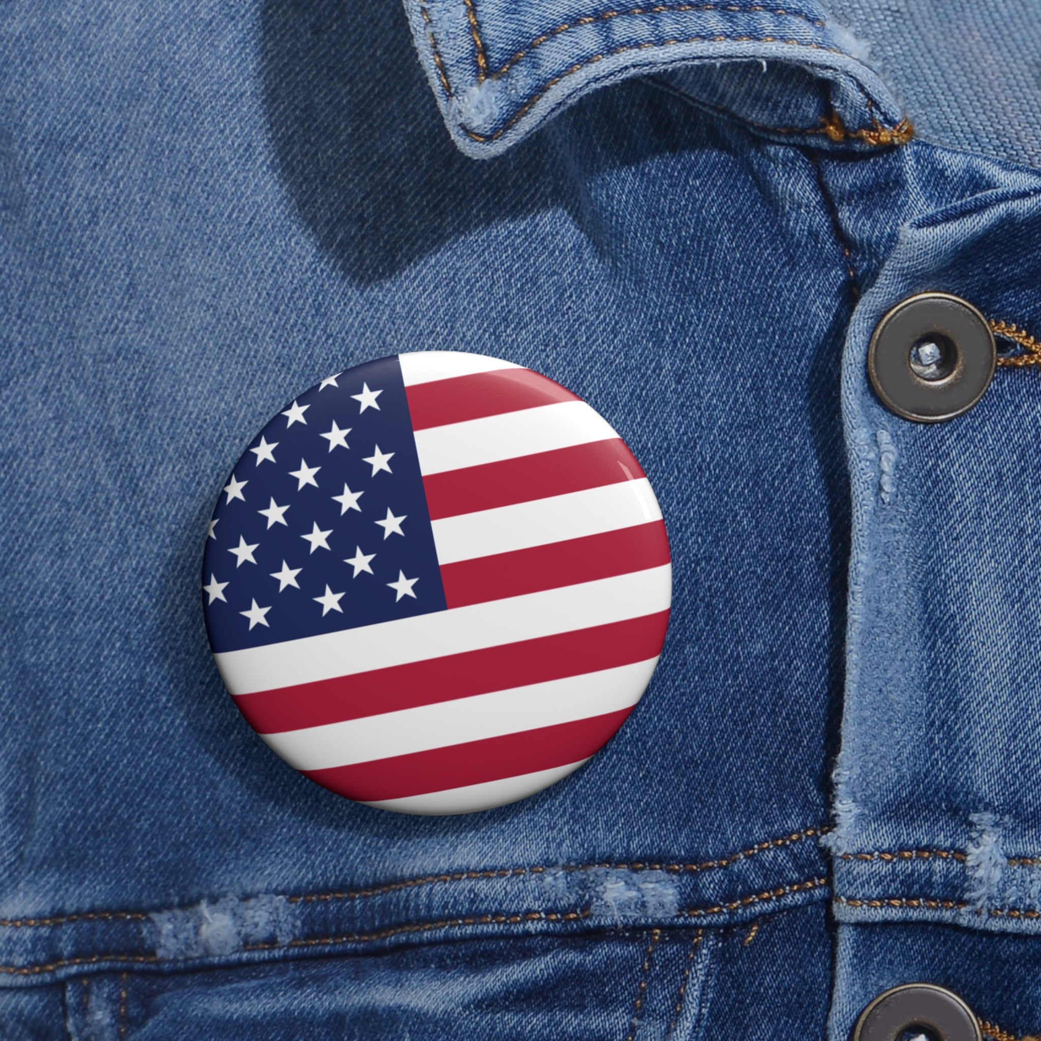 USA Soccer Pin Button – National Crest Fan Badge | World Cup 2026 Accessories