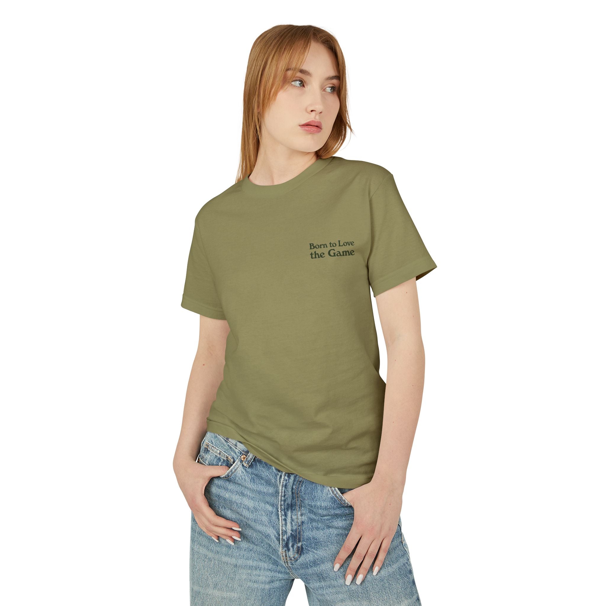Unisex Born to Love the Game — Football Soccer Tee |  Football Pitch Graphic Shirt (Premium quality)