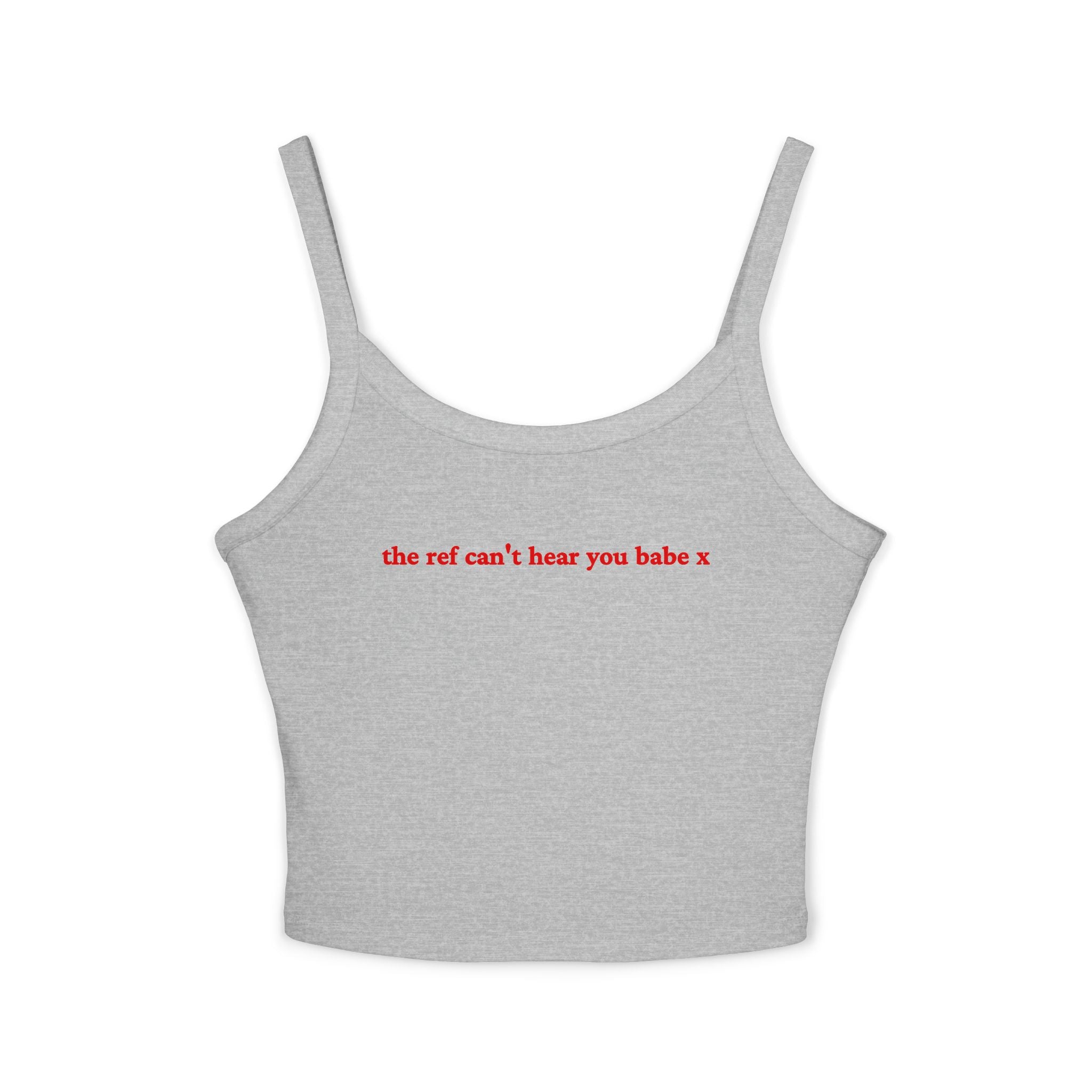The ref can't hear you babe X Crop Tank | Football Girl Aesthetic | World Cup 2026