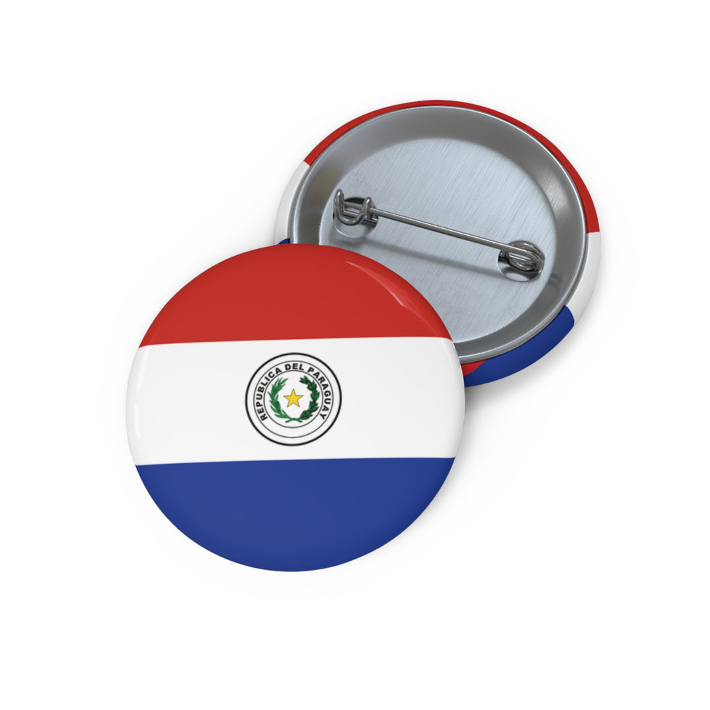 PARAGUAY Soccer Pin Button – National Crest Fan Badge | World Cup 2026 Accessories