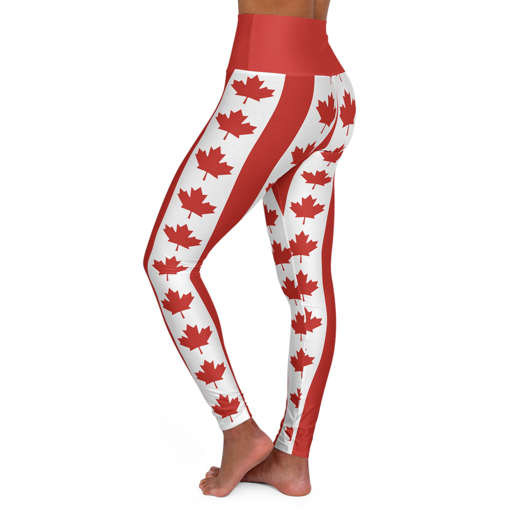 Canada · FIFA World Cup 2026 High-Waisted Leggings | National Flag Yoga Pants | Soccer Fan Activewear