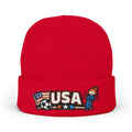 USA World Cup 2026 Beanie – Embroidered Soccer Fan Knit Hat | Liberty & Flag Design