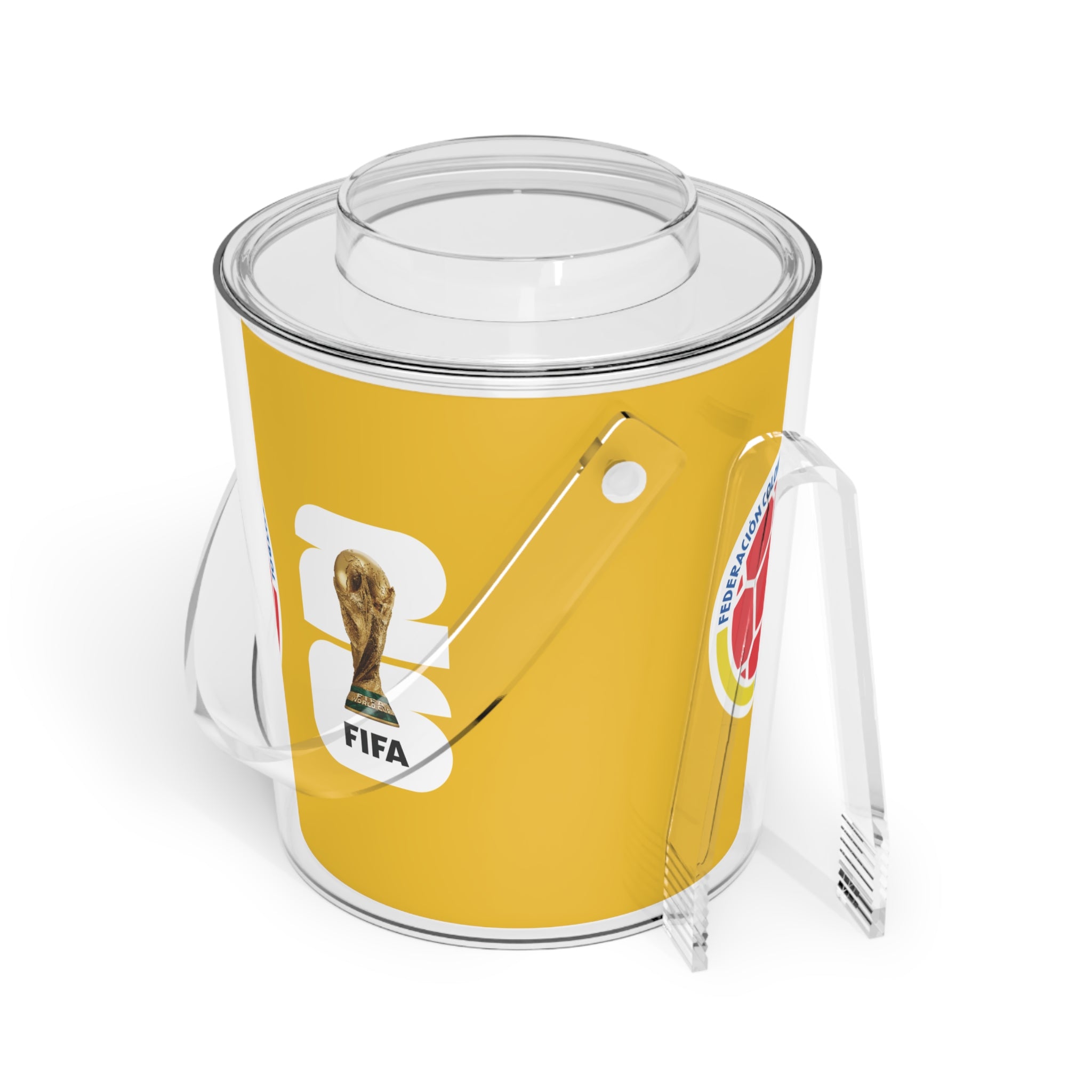 COLOMBIA · FIFA World Cup 2026 Ice Bucket | Fan Party Cooler with Tongs | Soccer Watch Party Essential