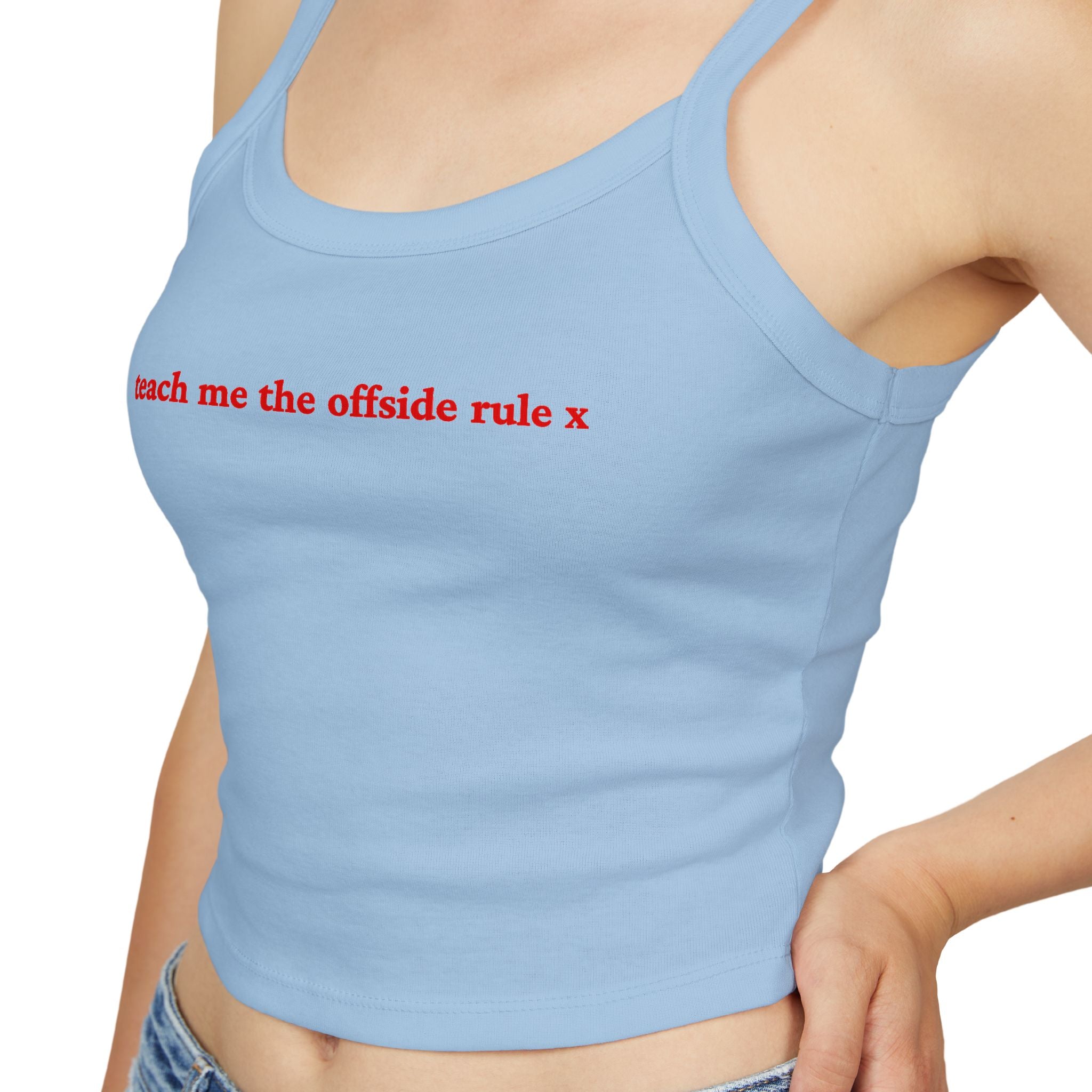 Teach me the offside rule X Crop Tank | Football Girl Aesthetic | World Cup 2026