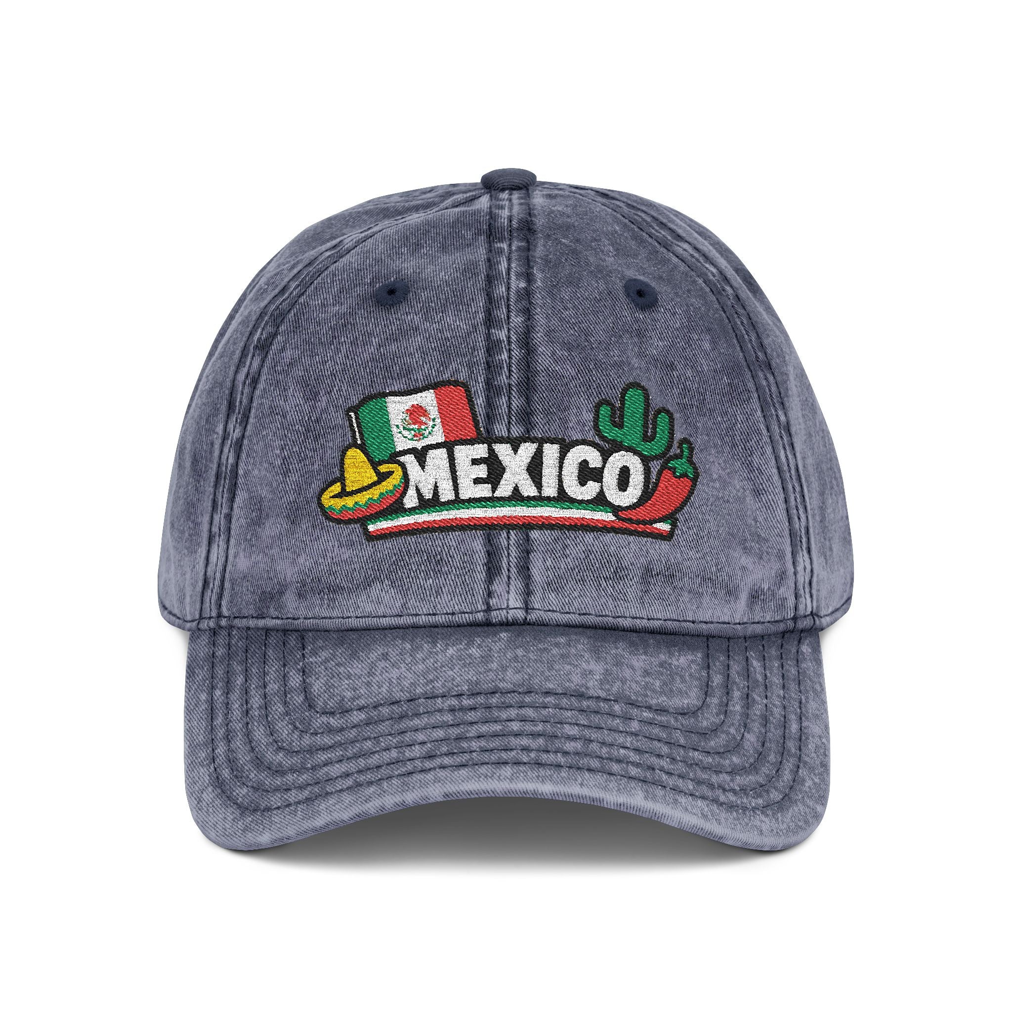 MEXICO · FIFA World Cup 2026 Vintage Cap | Embroidered Fan Hat | Soccer Supporter Accessory