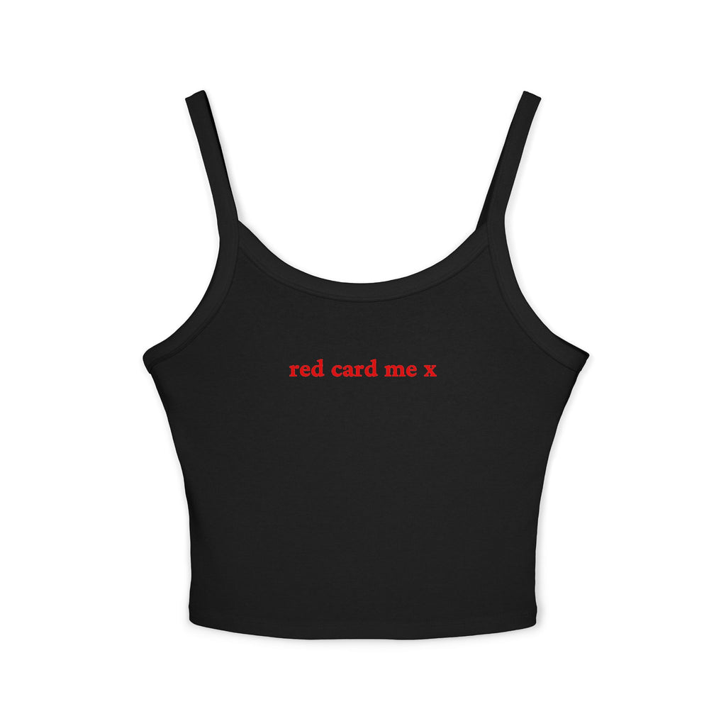 Red card me X Crop Tank | Football Girl Aesthetic | World Cup 2026