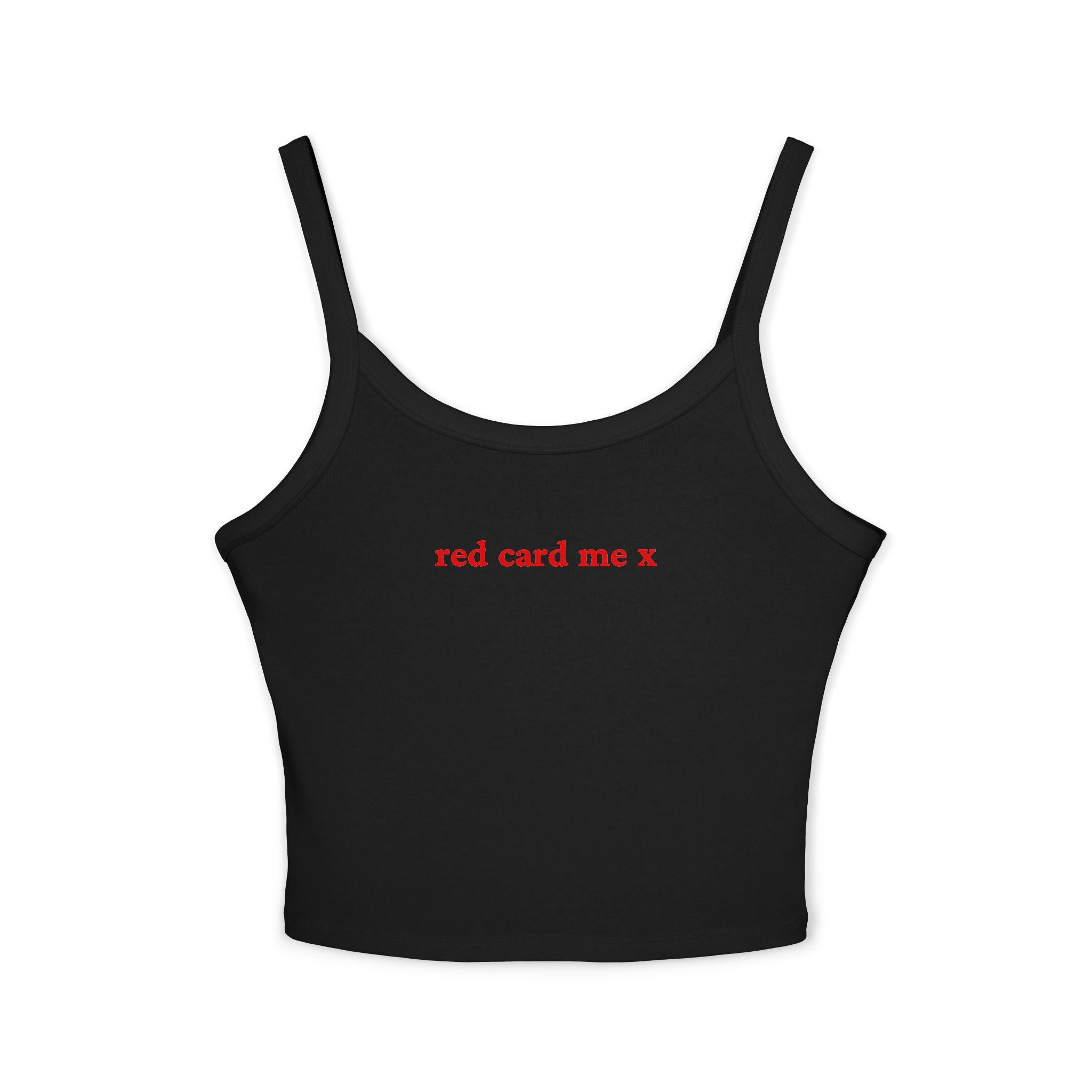 Red card me X Crop Tank | Football Girl Aesthetic | World Cup 2026