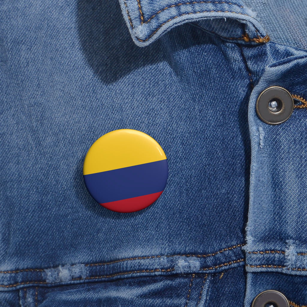COLOMBIA Soccer Pin Button – National Crest Fan Badge | World Cup 2026 Accessories