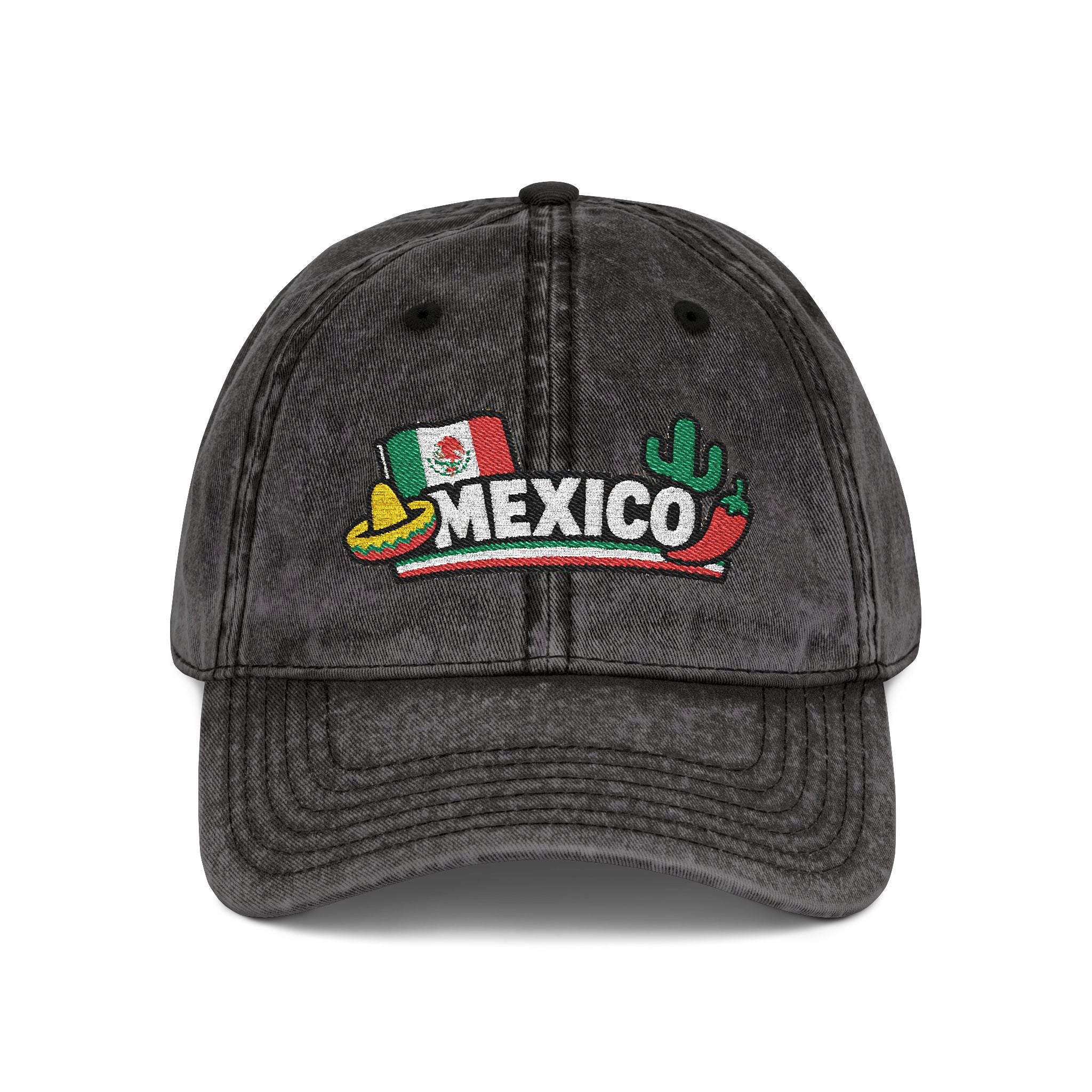 MEXICO · FIFA World Cup 2026 Vintage Cap | Embroidered Fan Hat | Soccer Supporter Accessory