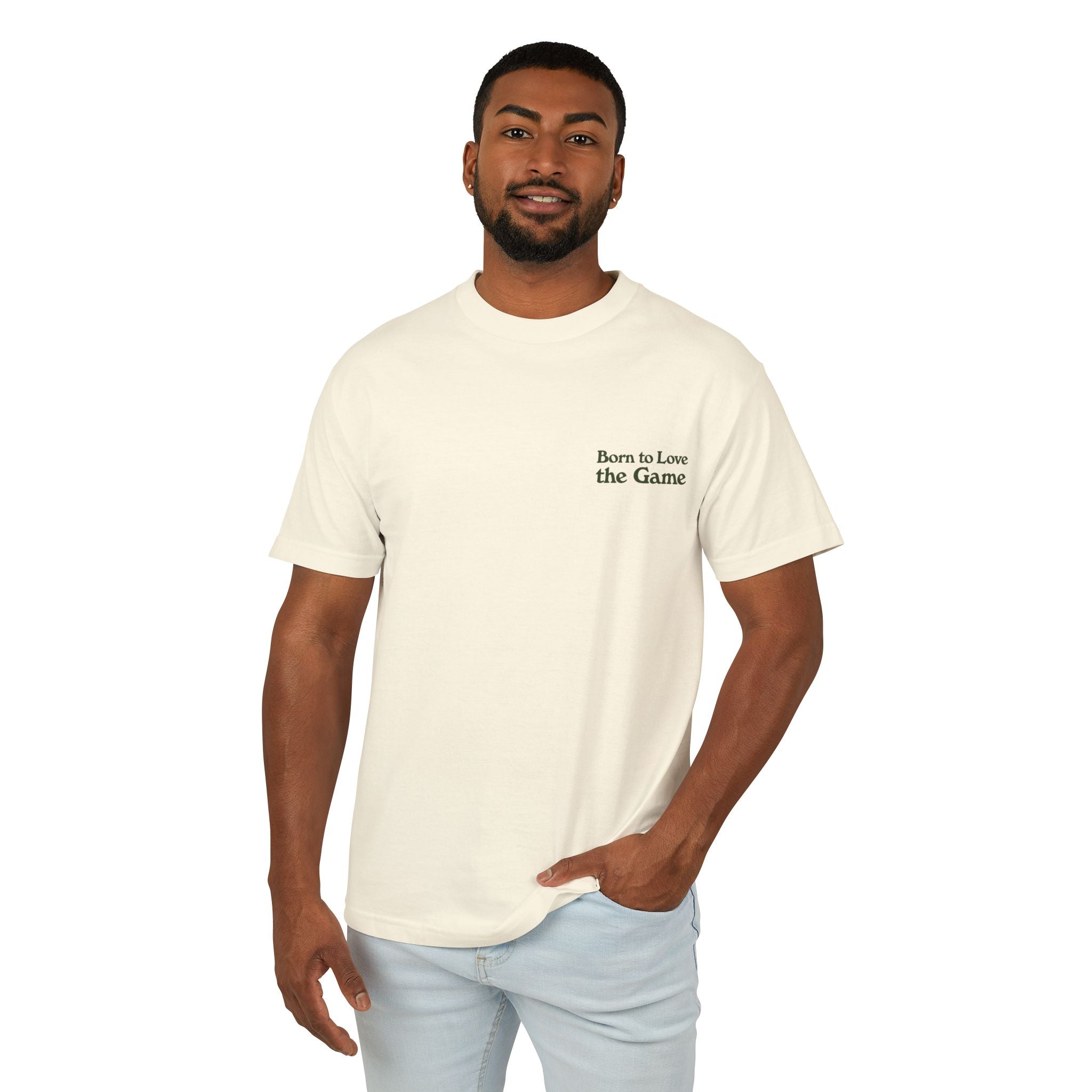 Unisex Born to Love the Game — Football Soccer Tee |  Football Pitch Graphic Shirt (Premium quality)
