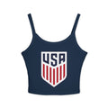 USA Soccer Crop Tank Top – Women's Spaghetti Strap | World Cup 2026 Fan Shirt