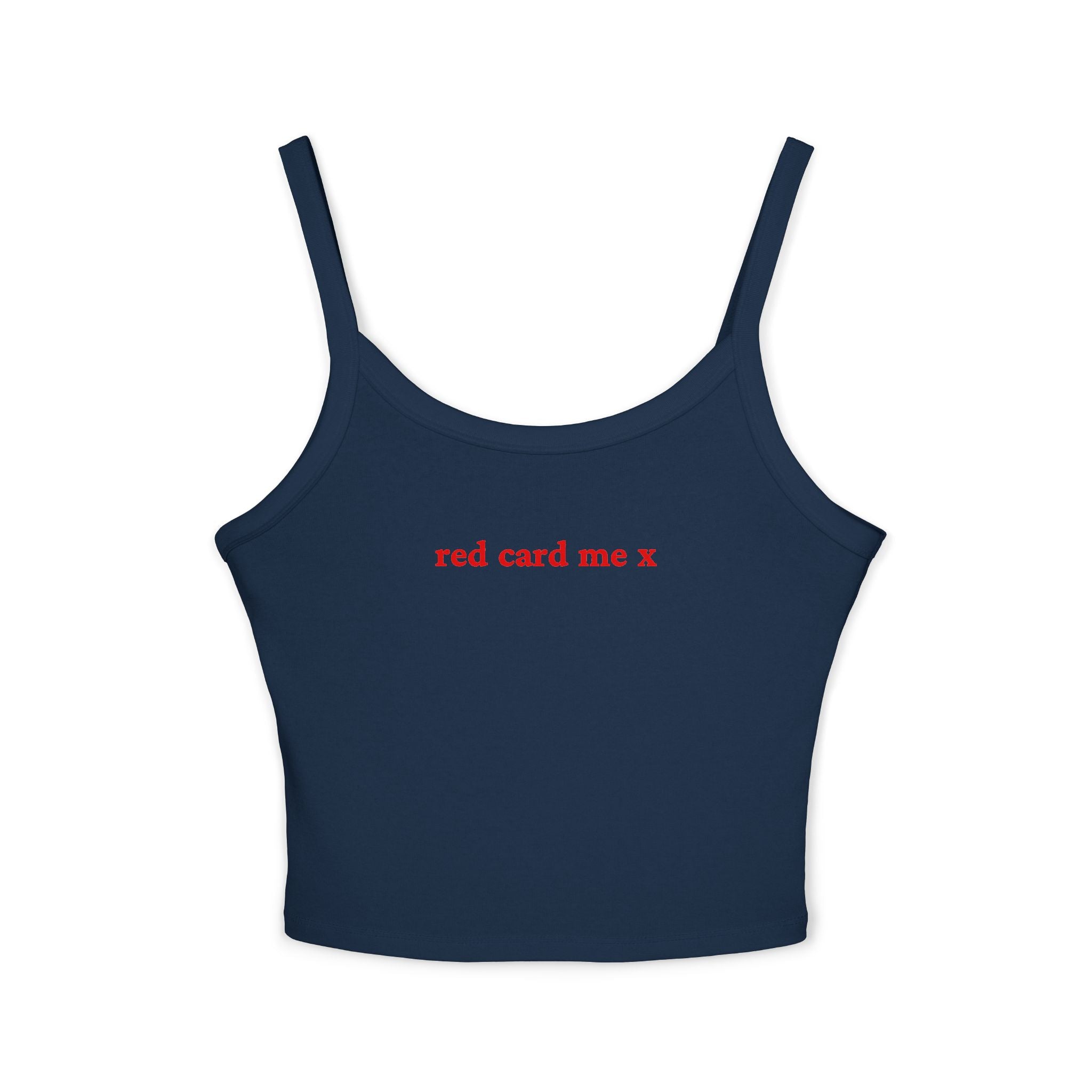 Red card me X Crop Tank | Football Girl Aesthetic | World Cup 2026