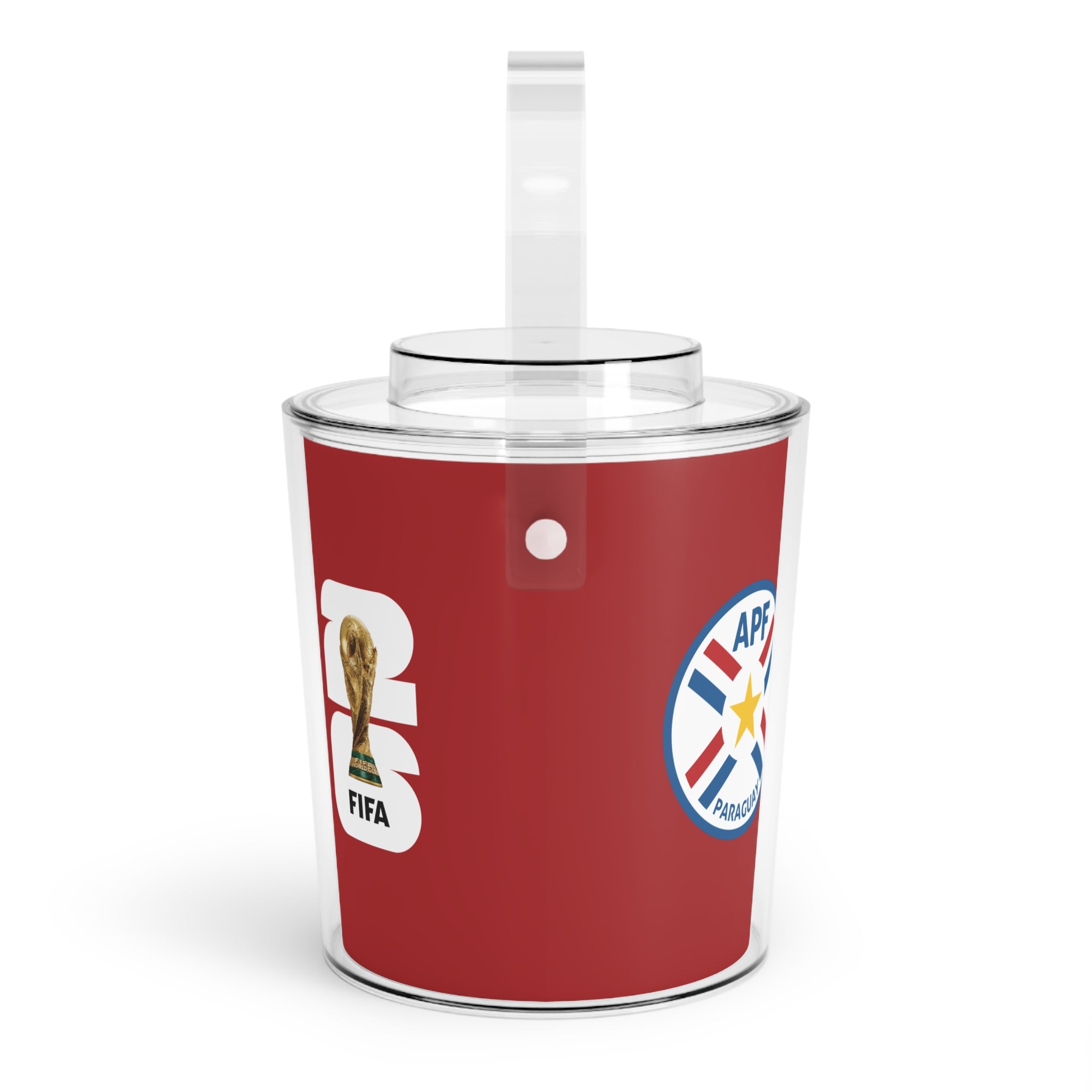 PARAGUAY · FIFA World Cup 2026 Ice Bucket | Fan Party Cooler with Tongs | Soccer Watch Party Essential