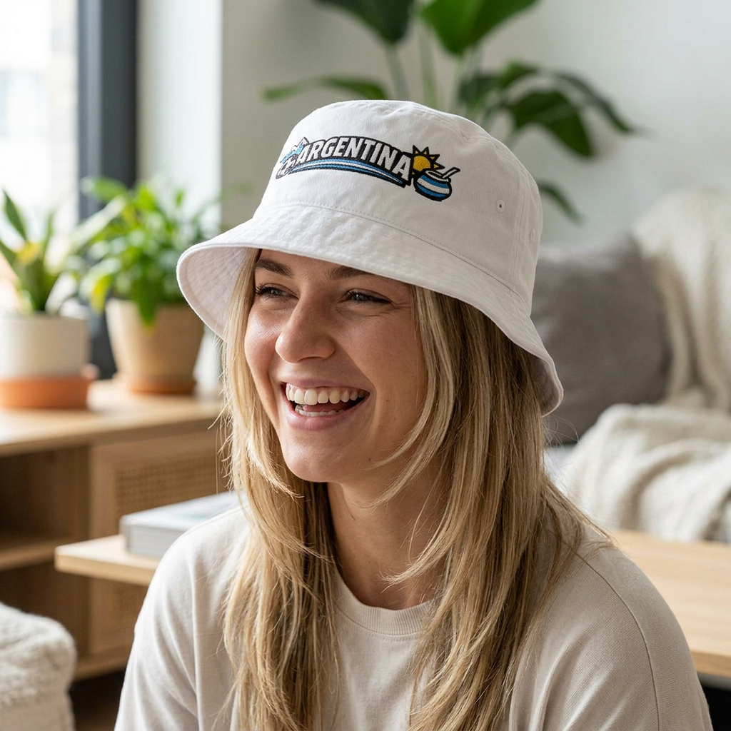 ARGENTINA · FIFA World Cup 2026 Bucket Hat | Embroidered Fan Sun Hat | Soccer Supporter Accessory