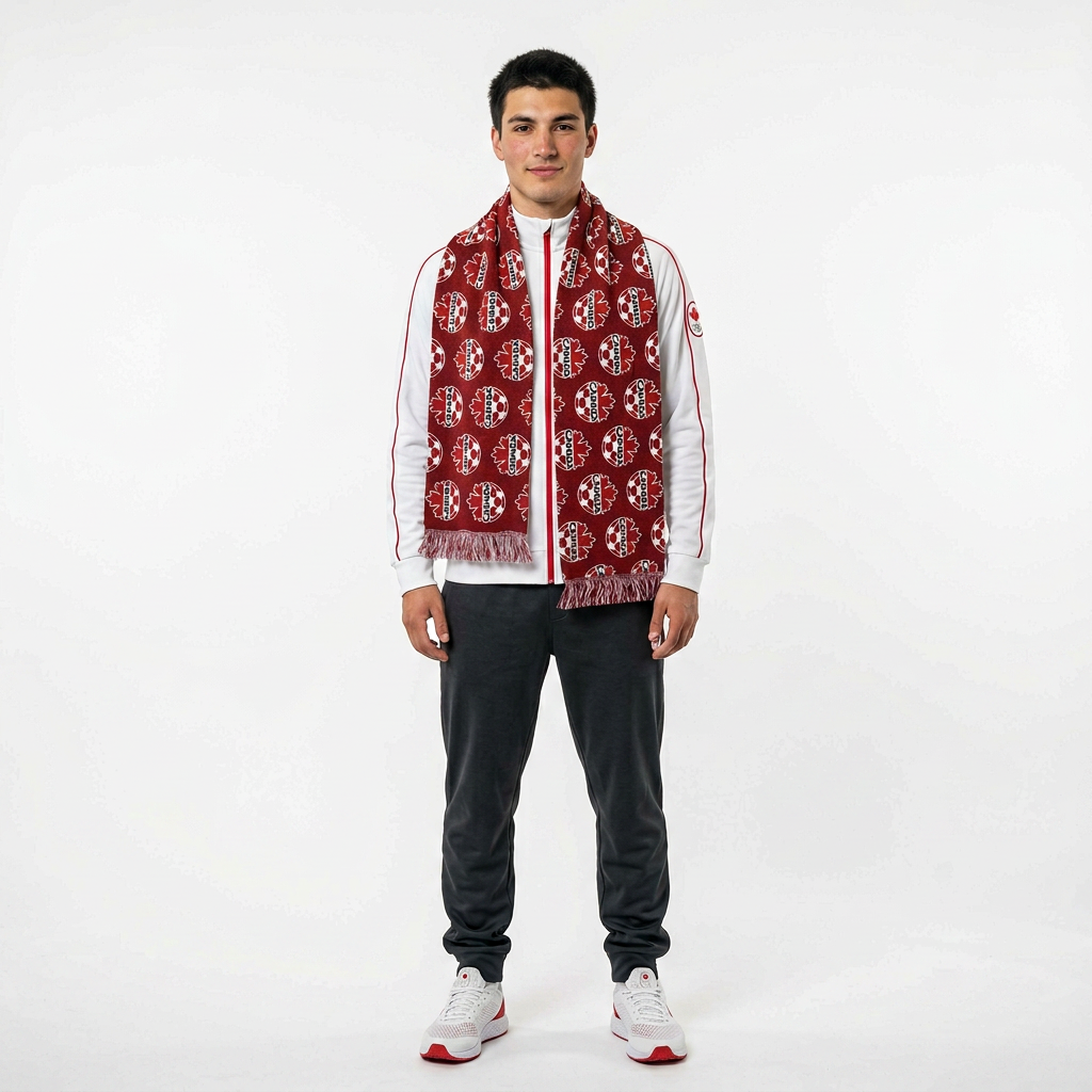 CANADA · FIFA World Cup 2026 Scarf | Lightweight Fan Scarf | Soccer Supporter Accessory