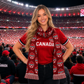CANADA · FIFA World Cup 2026 Scarf | Lightweight Fan Scarf | Soccer Supporter Accessory