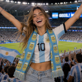 ARGENTINA · FIFA World Cup 2026 Scarf | Lightweight Fan Scarf | Soccer Supporter Accessory