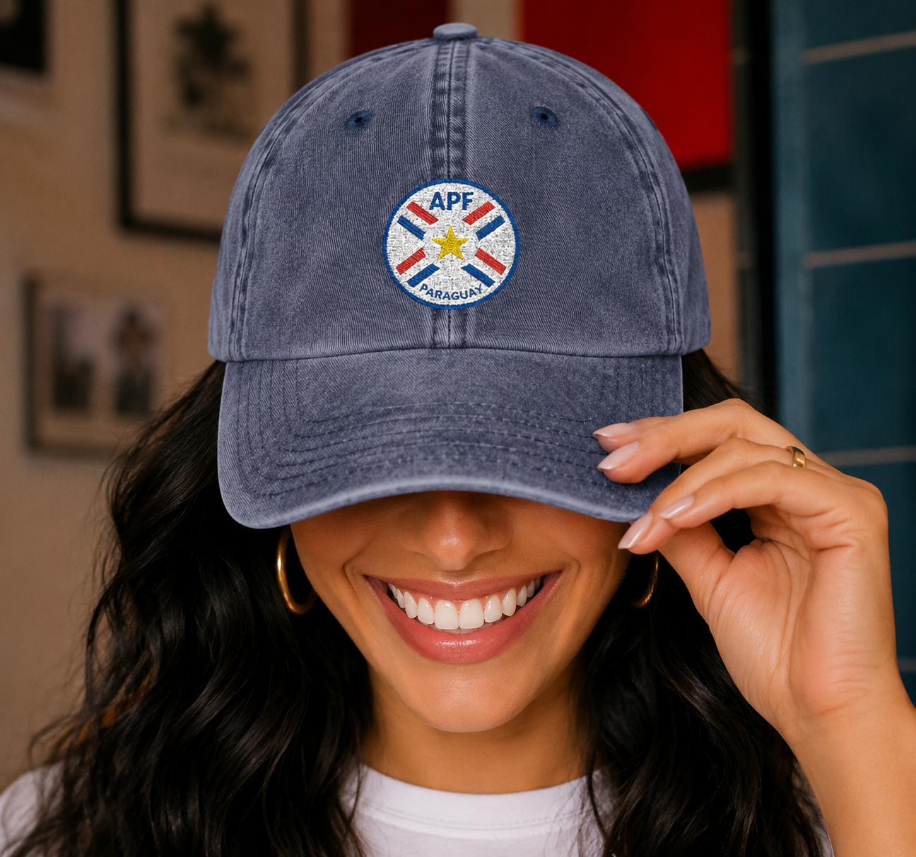 PARAGUAY · FIFA World Cup 2026 Vintage Cap | Embroidered Fan Hat | Soccer Supporter Accessory