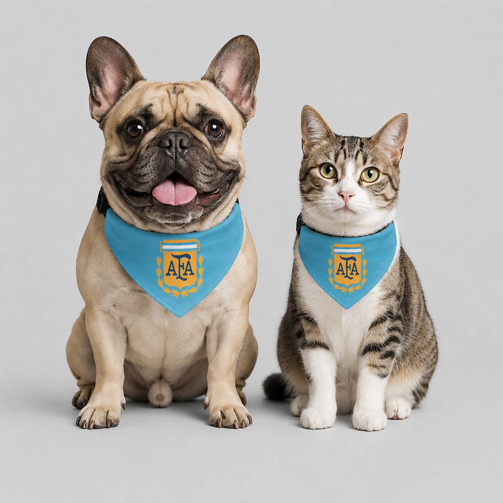 ARGENTINA Soccer Pet Bandana – Clip-On Dog & Cat Accessory | World Cup 2026 Fan Gift