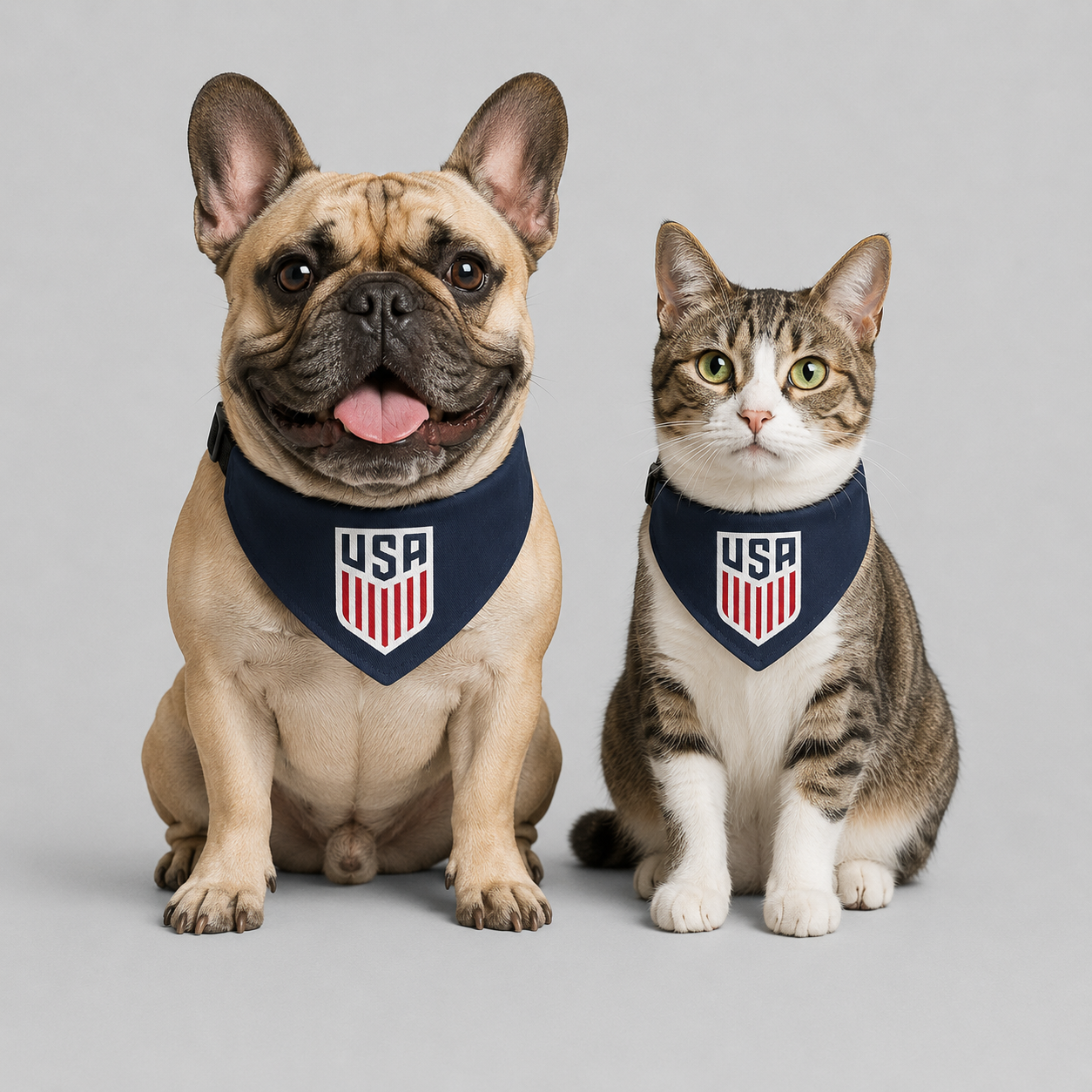 USA Soccer Pet Bandana – Clip-On Dog & Cat Accessory | World Cup 2026 Fan Gift