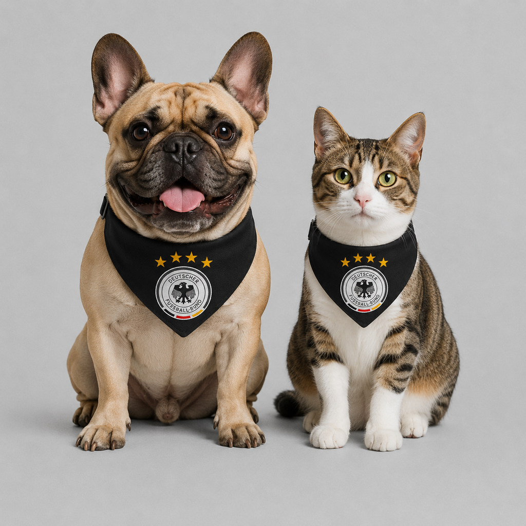 GERMANY Soccer Pet Bandana – Clip-On Dog & Cat Accessory | World Cup 2026 Fan Gift