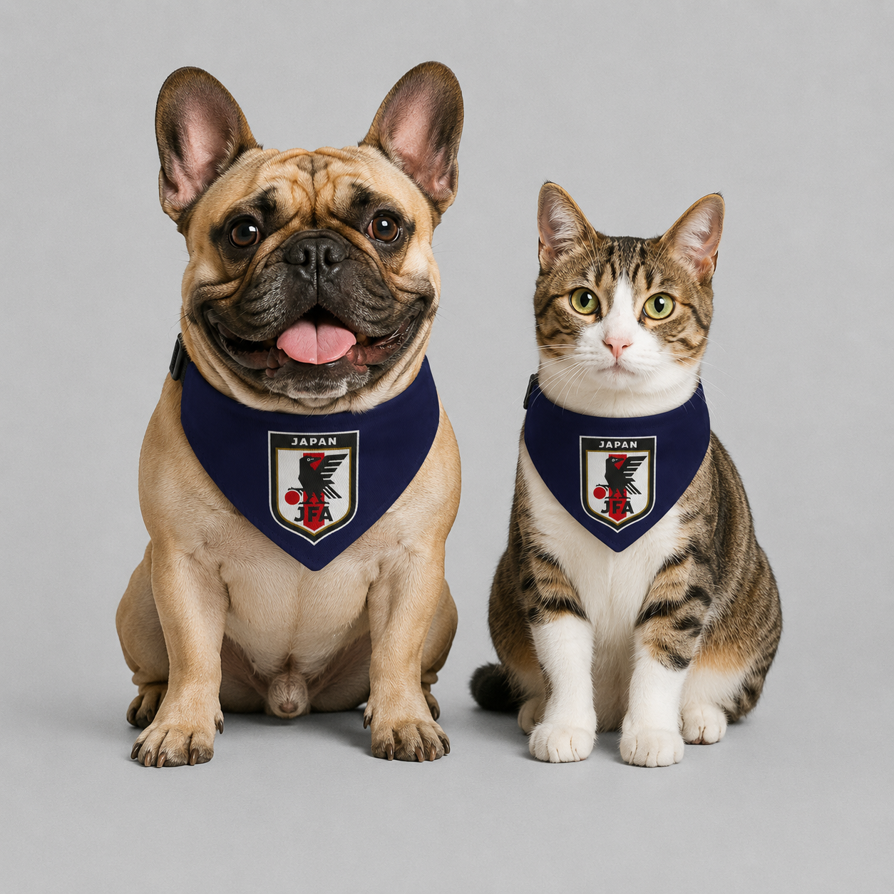JAPAN Soccer Pet Bandana – Clip-On Dog & Cat Accessory | World Cup 2026 Fan Gift