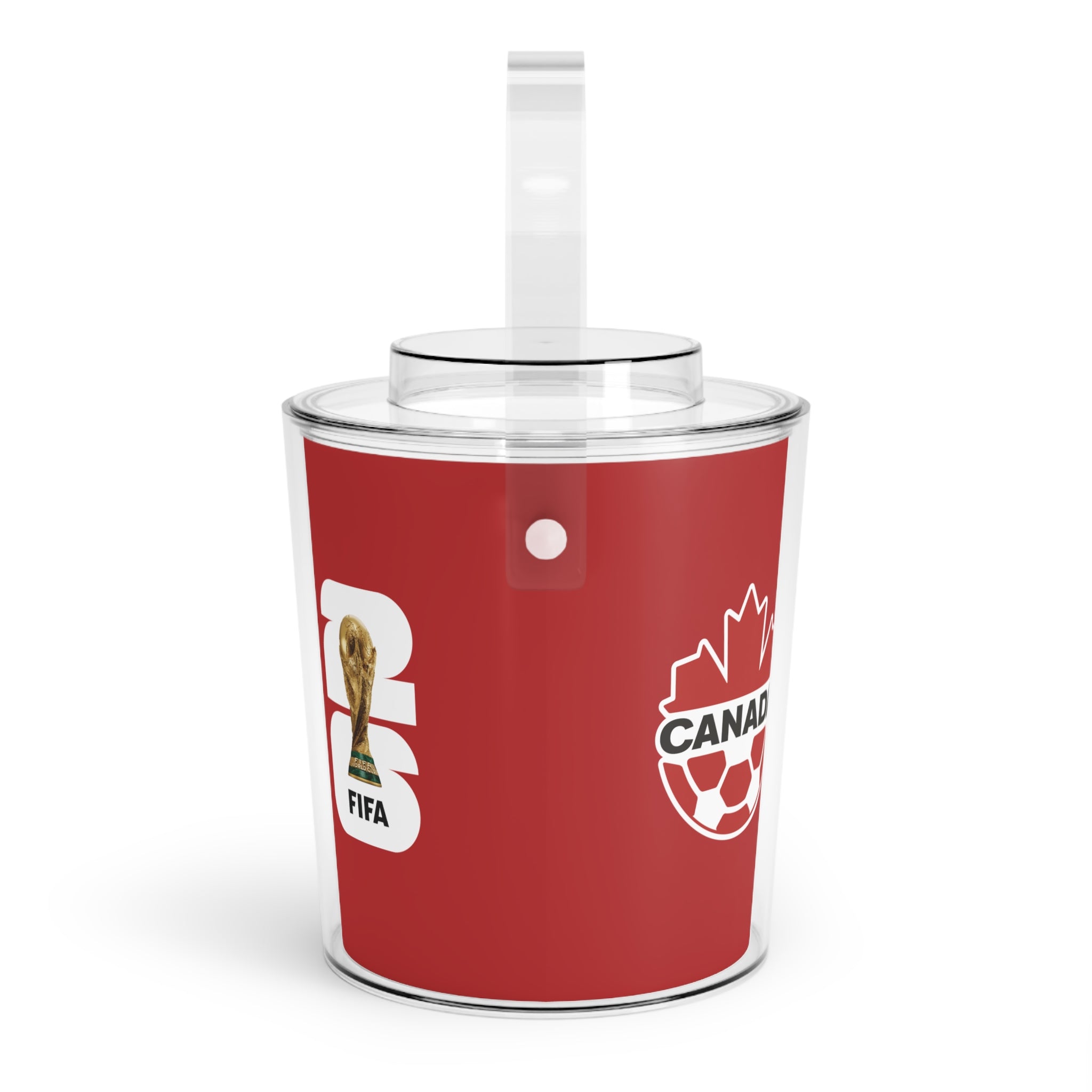 CANADA · FIFA World Cup 2026 Ice Bucket | Fan Party Cooler with Tongs | Soccer Watch Party Essential
