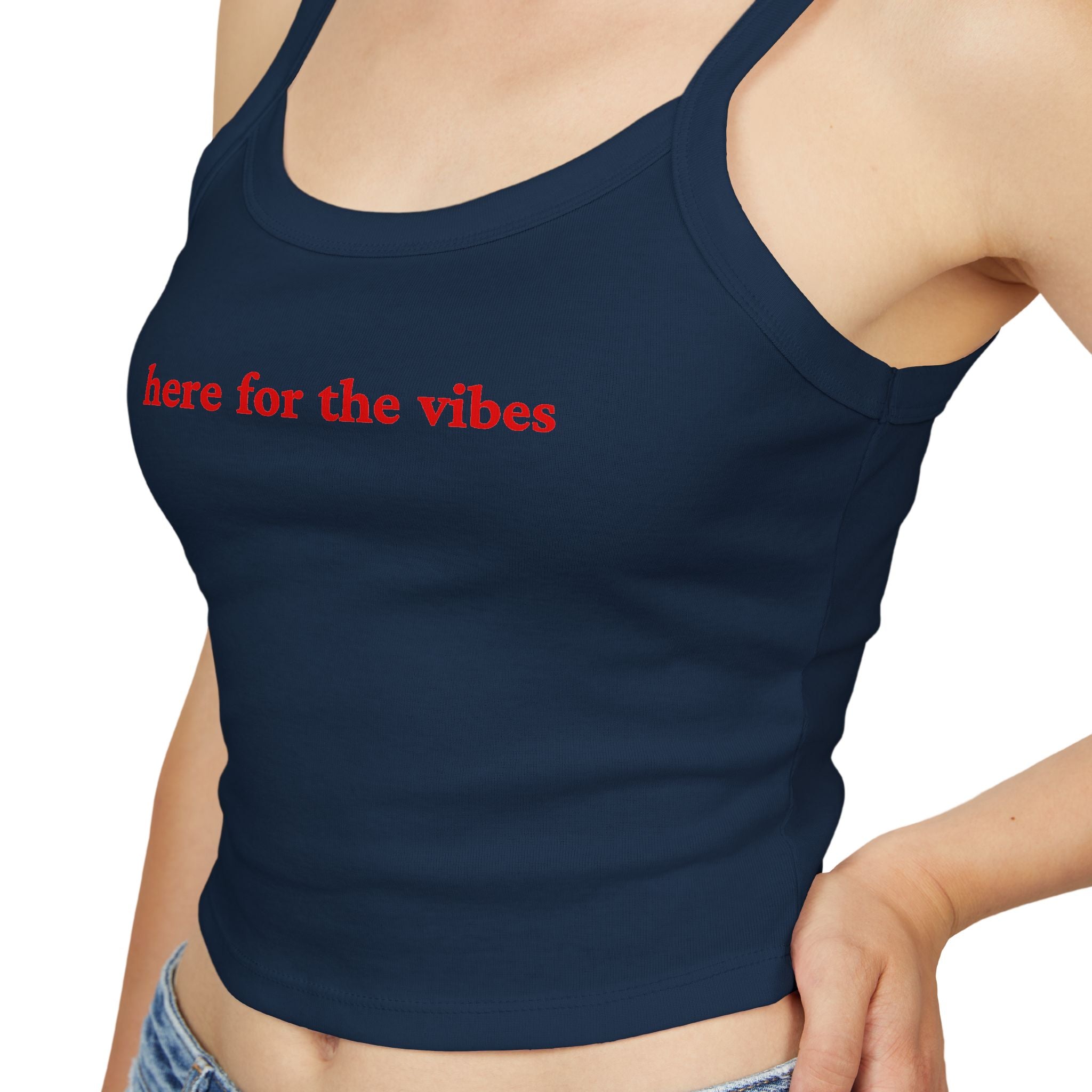 Here for the vibes Crop Tank | Football Girl Aesthetic | World Cup 2026