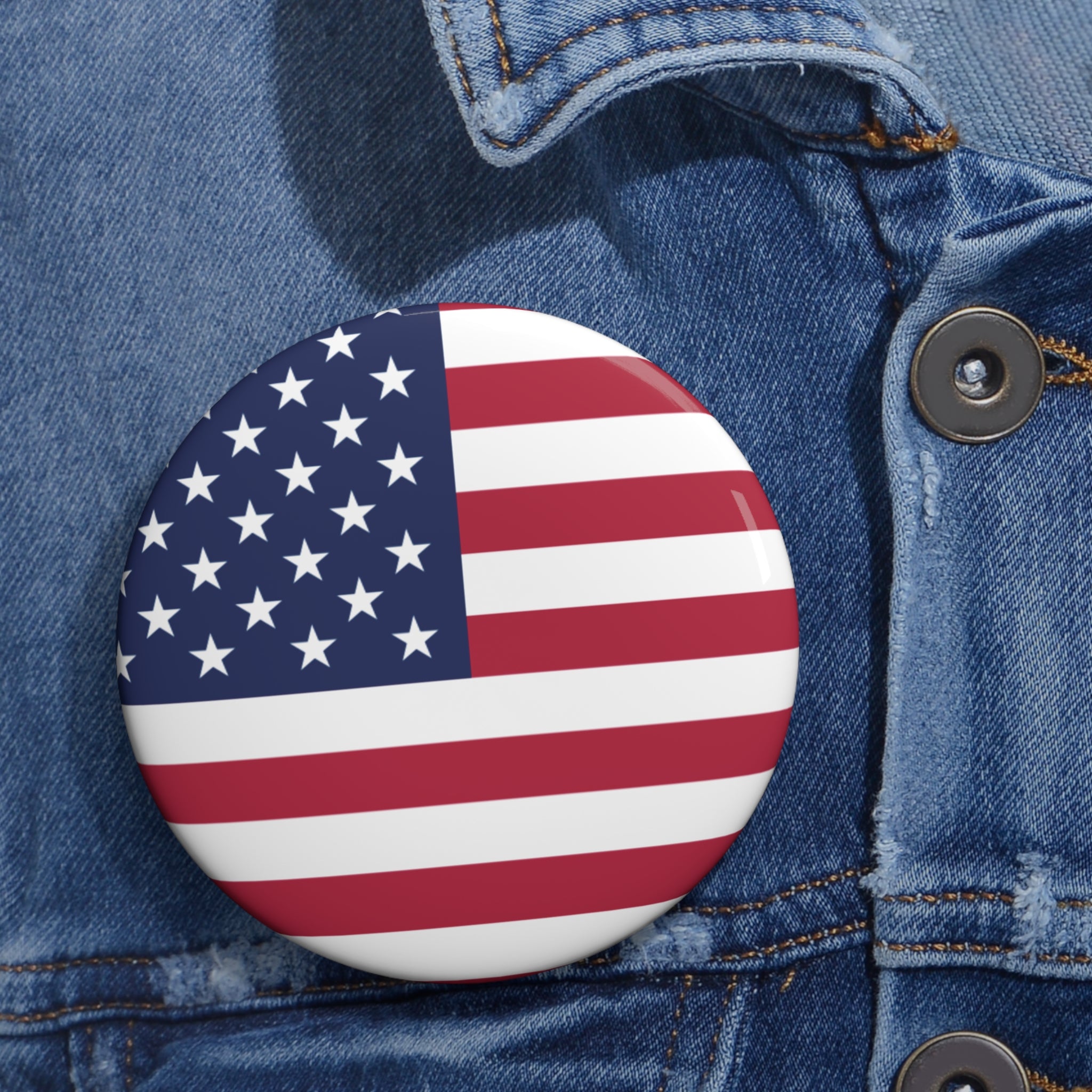 USA Soccer Pin Button – National Crest Fan Badge | World Cup 2026 Accessories