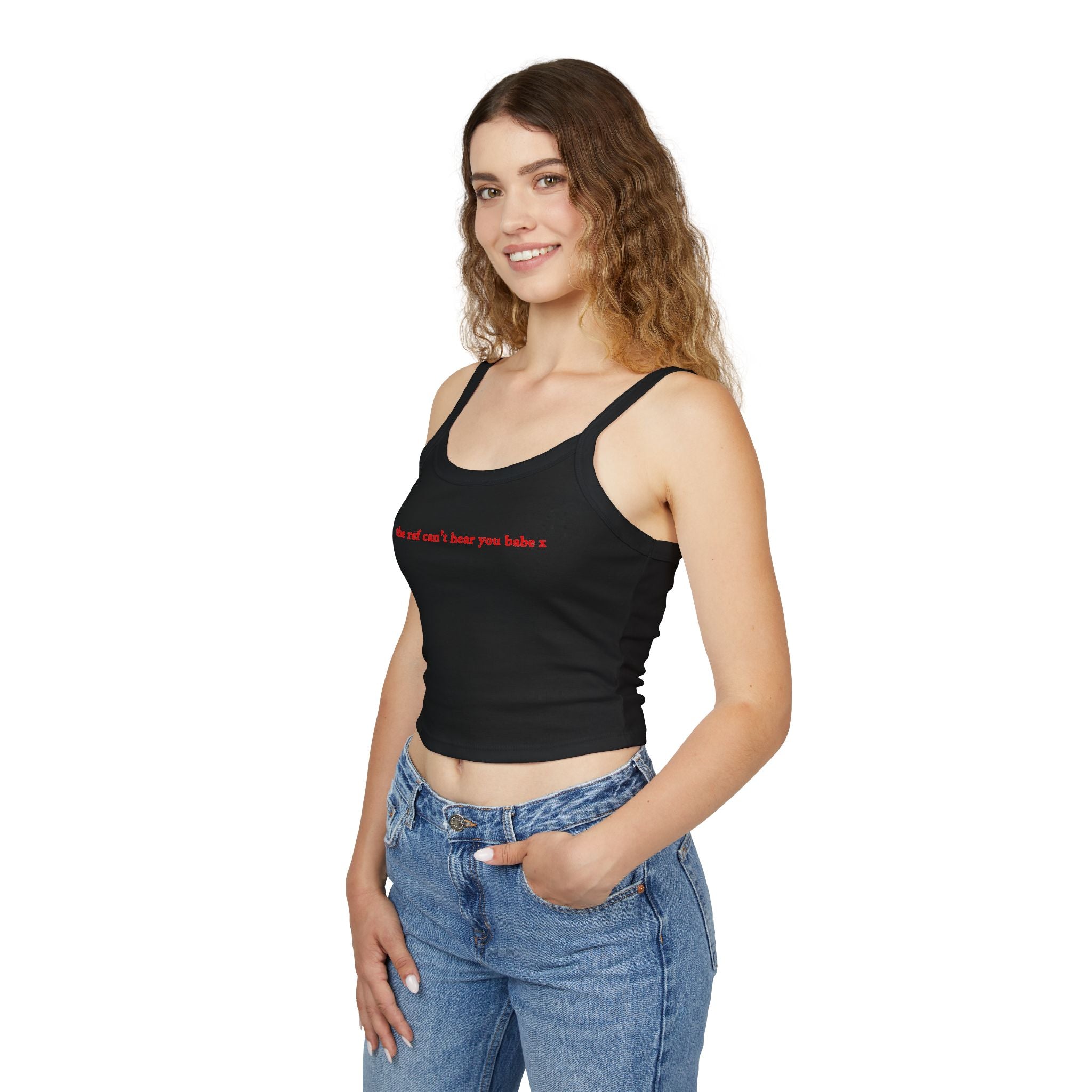 The ref can't hear you babe X Crop Tank | Football Girl Aesthetic | World Cup 2026