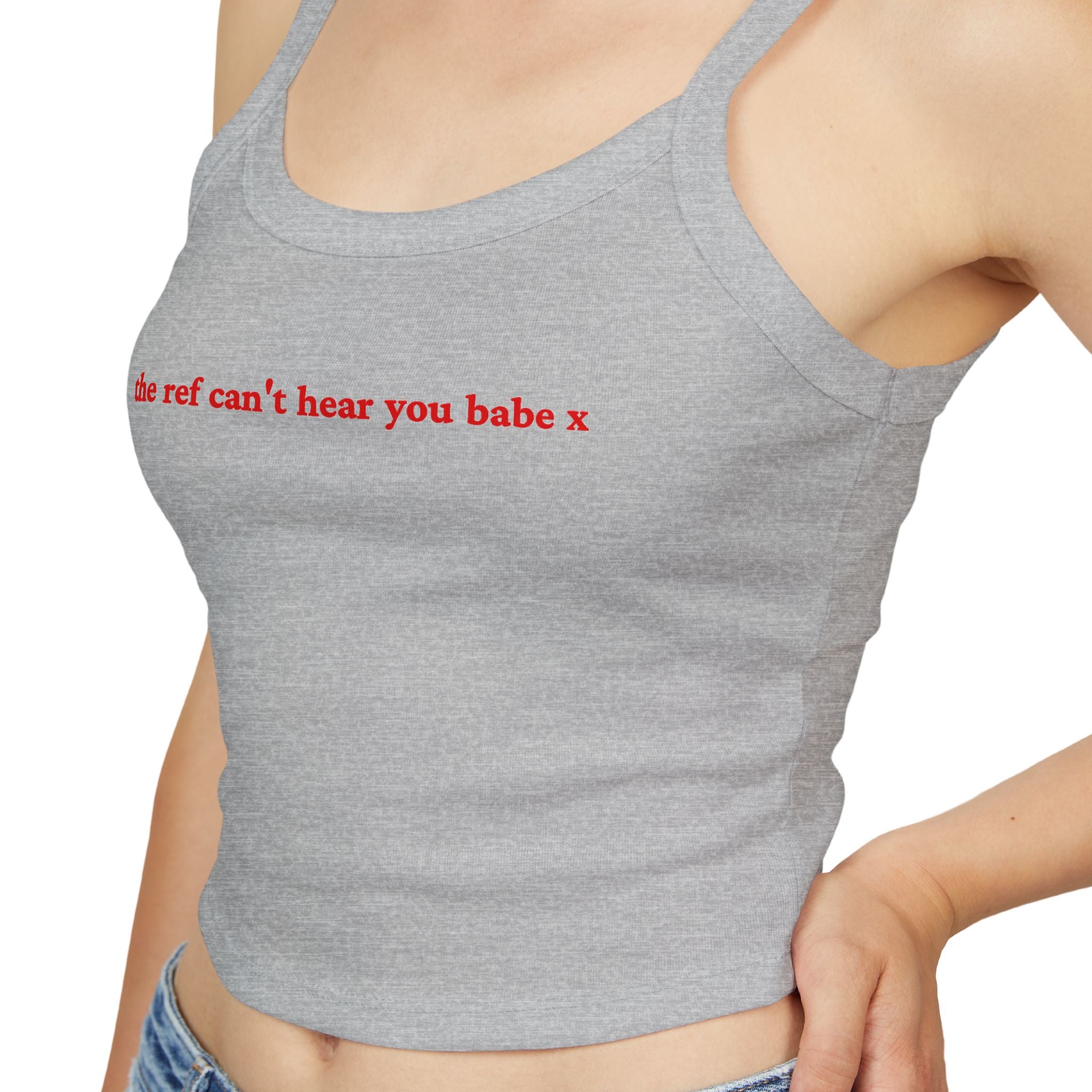 The ref can't hear you babe X Crop Tank | Football Girl Aesthetic | World Cup 2026