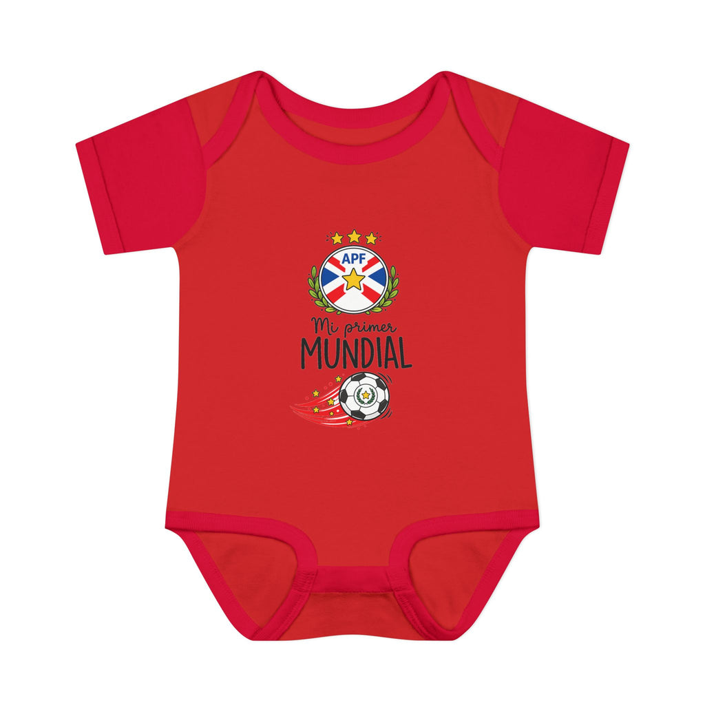 PARAGUAY Baby Onesie "Mi Primer Mundial" – World Cup 2026 Infant Bodysuit | Soccer Baby Gift