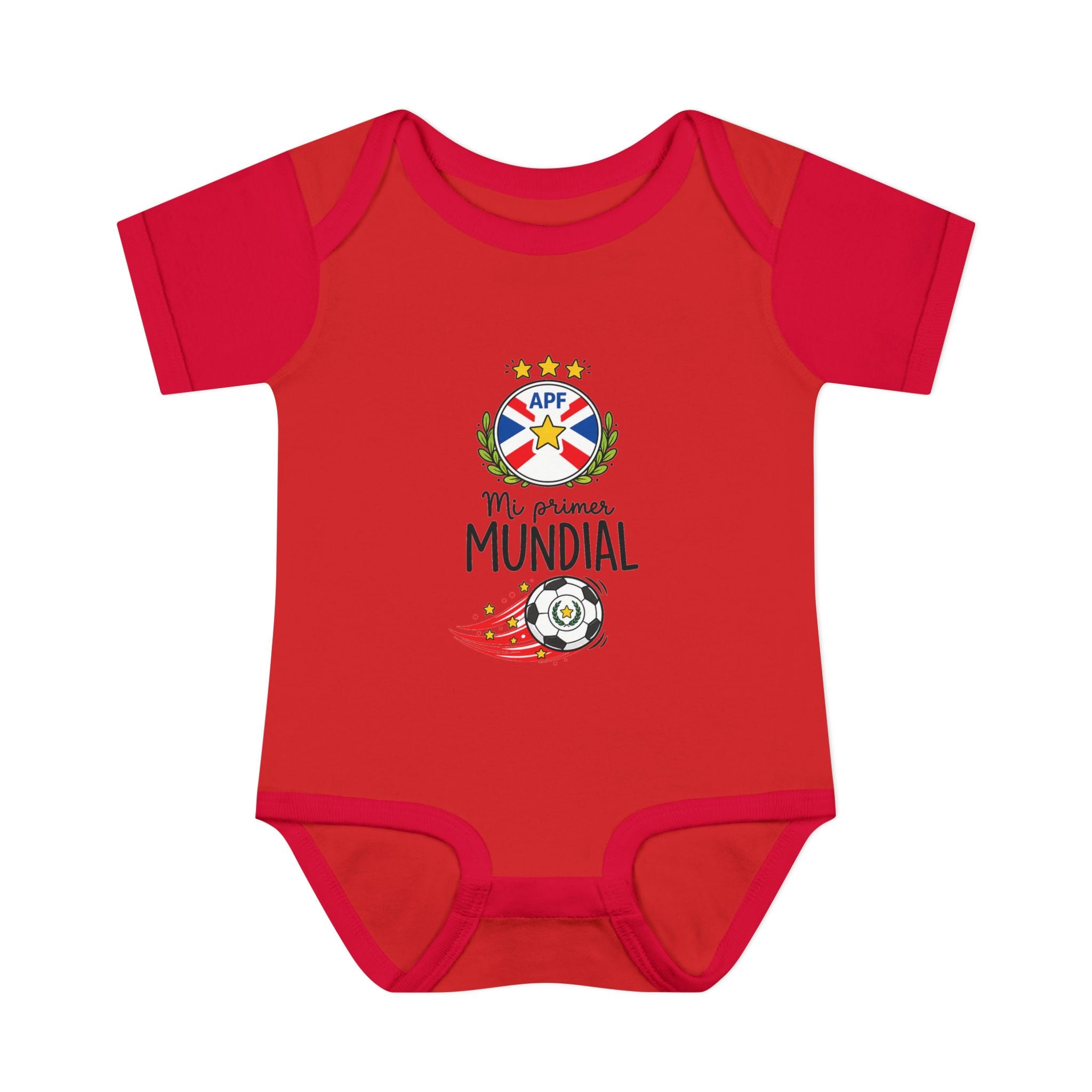 PARAGUAY Baby Onesie "Mi Primer Mundial" – World Cup 2026 Infant Bodysuit | Soccer Baby Gift