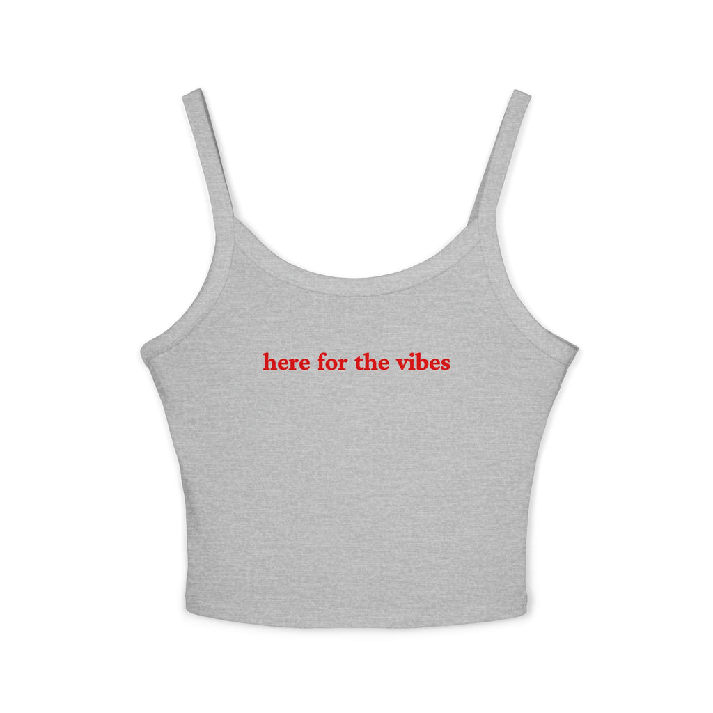 Here for the vibes Crop Tank | Football Girl Aesthetic | World Cup 2026