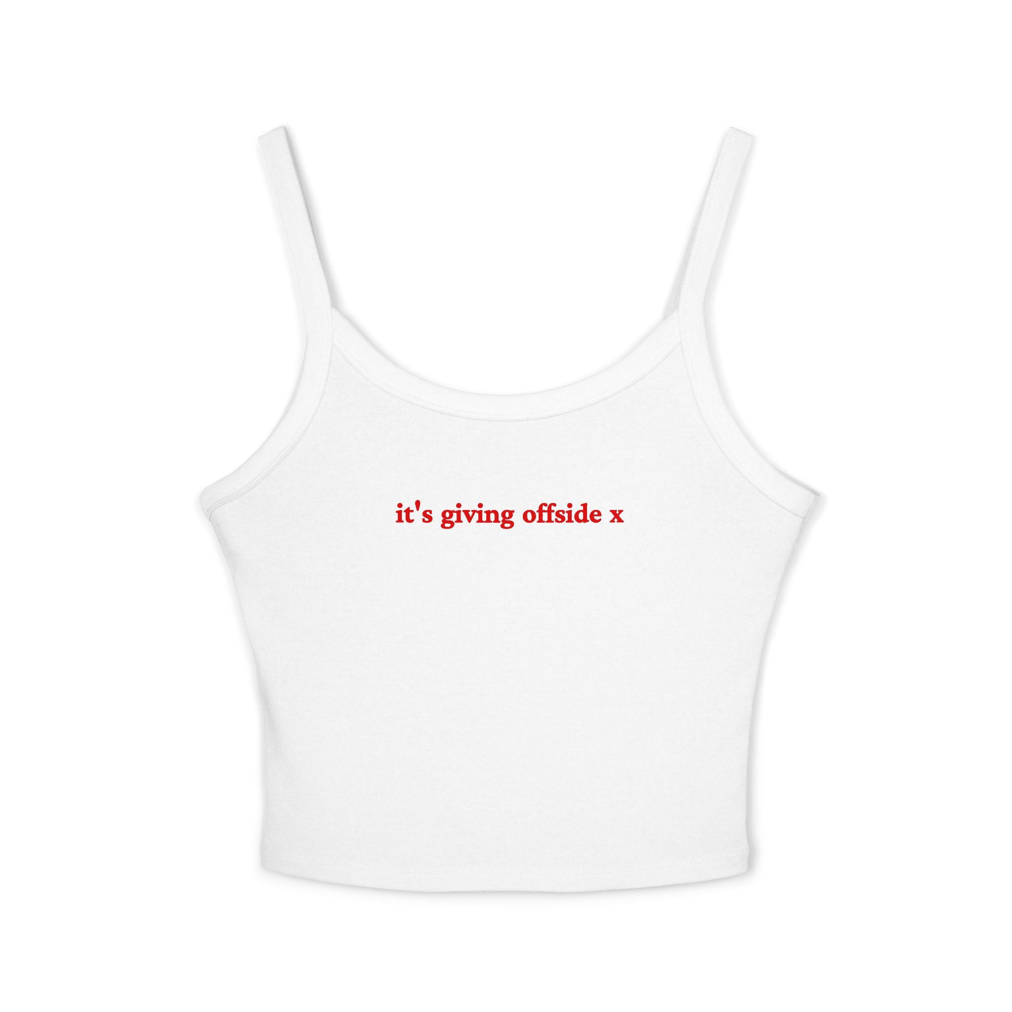 It's giving offside X Crop Tank | Football Girl Aesthetic | World Cup 2026
