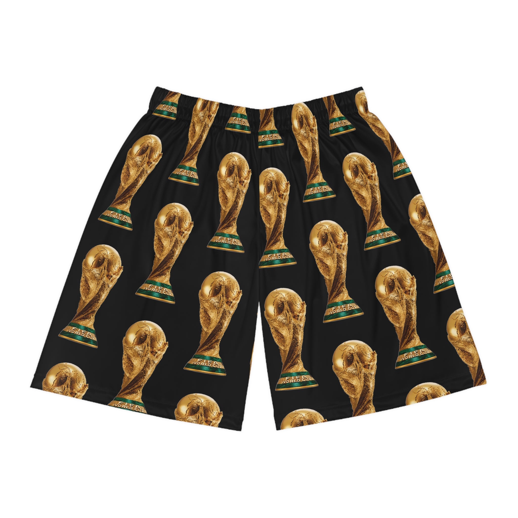 World Cup 2026 Trophy Shorts · Men's Soccer Athletic Mesh Shorts | All-Over Print | Game-Day Fan Gear