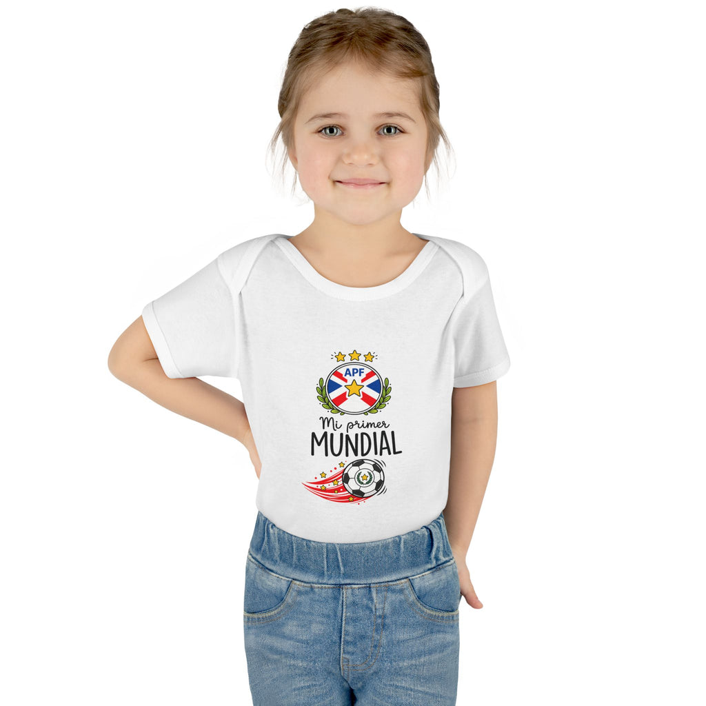PARAGUAY Baby Onesie "Mi Primer Mundial" – World Cup 2026 Infant Bodysuit | Soccer Baby Gift