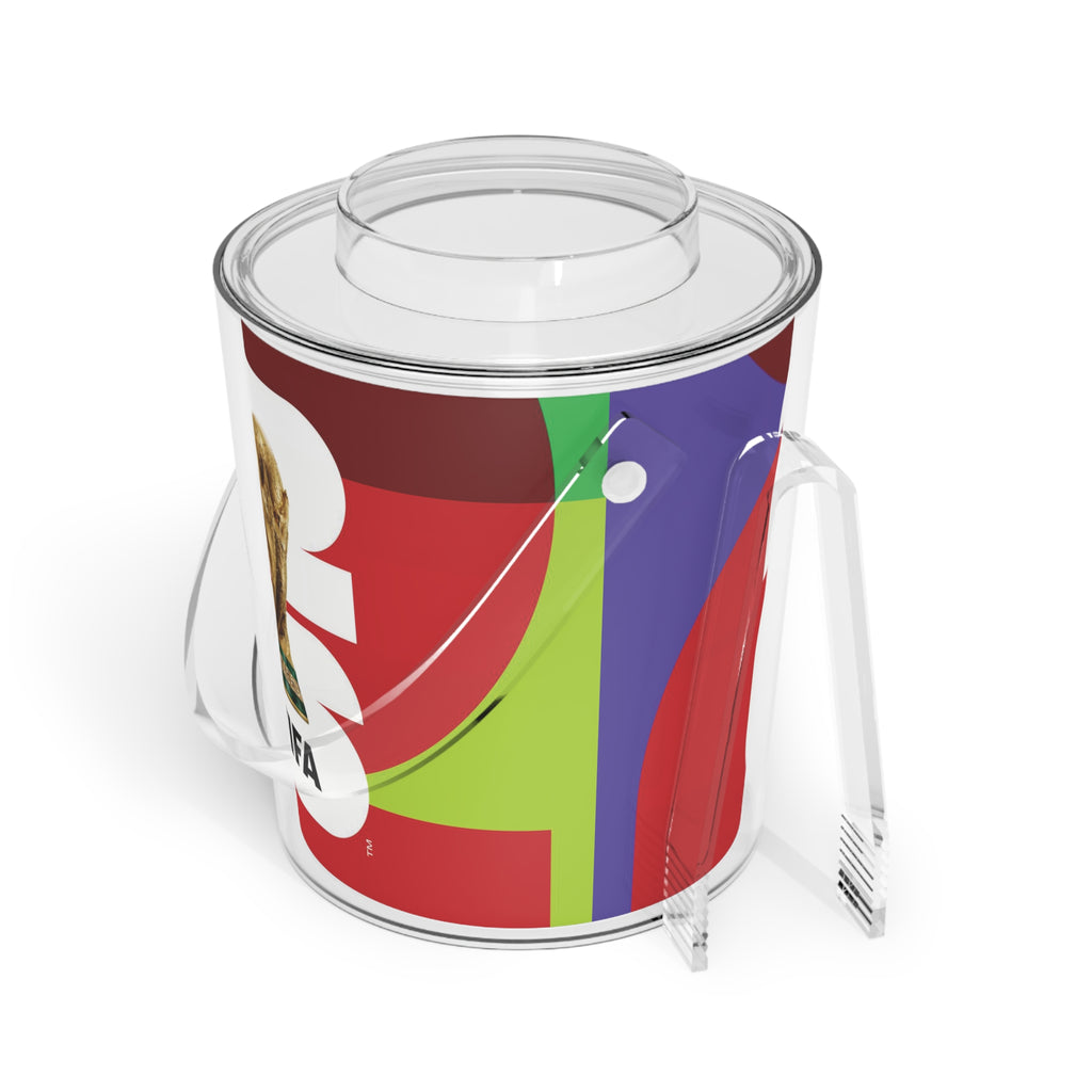 FIFA World Cup 2026 Ice Bucket | Fan Party Cooler with Tongs | Soccer Watch Party Essential